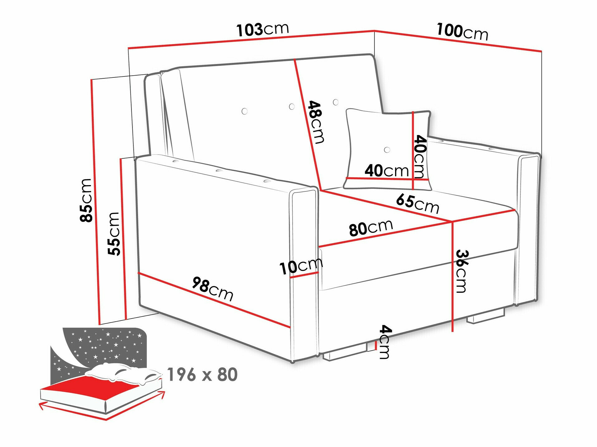 Fauteuil Caelrin I (Coral 75)