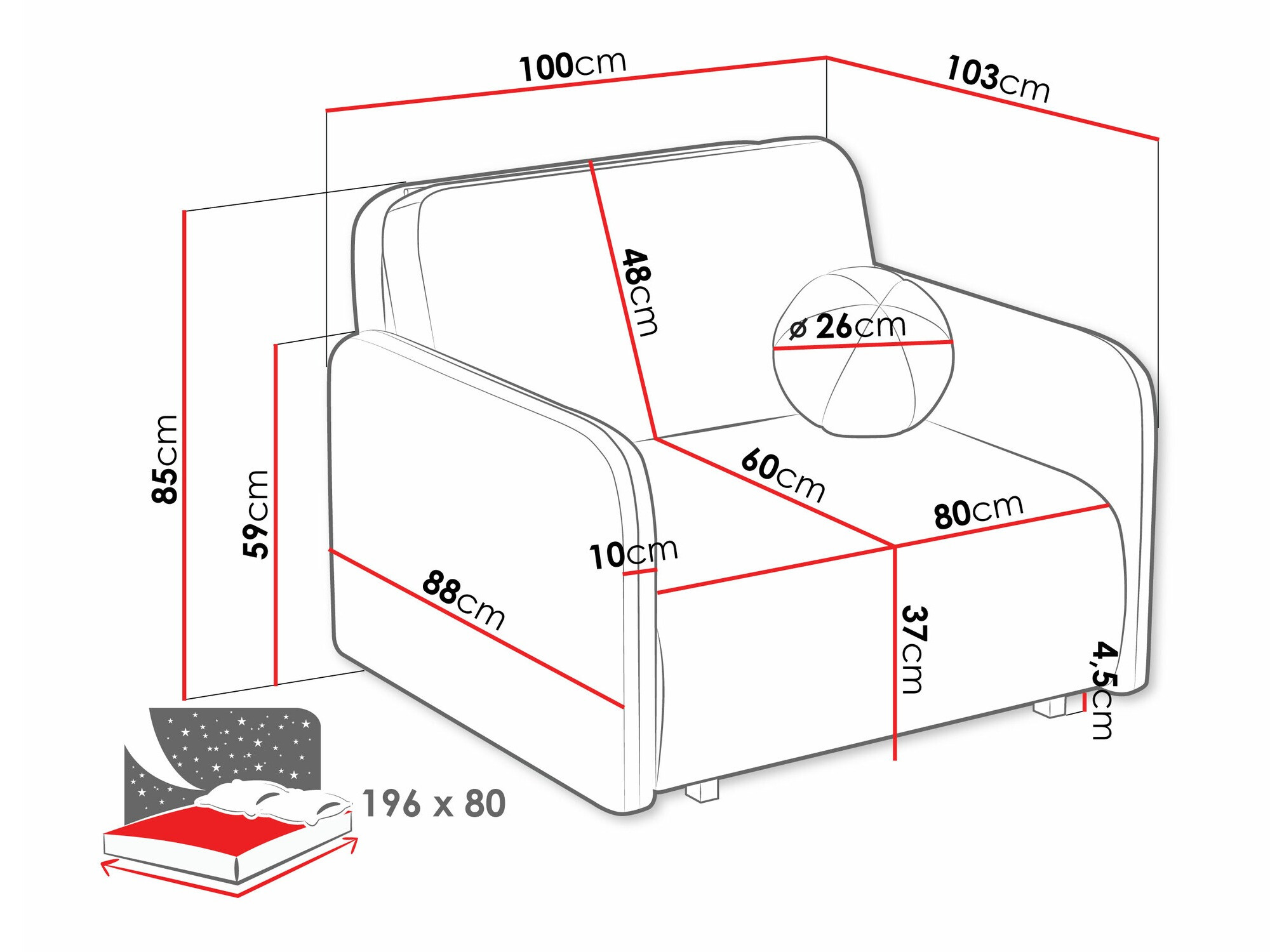 Fauteuil Poetal I (Velo 626)