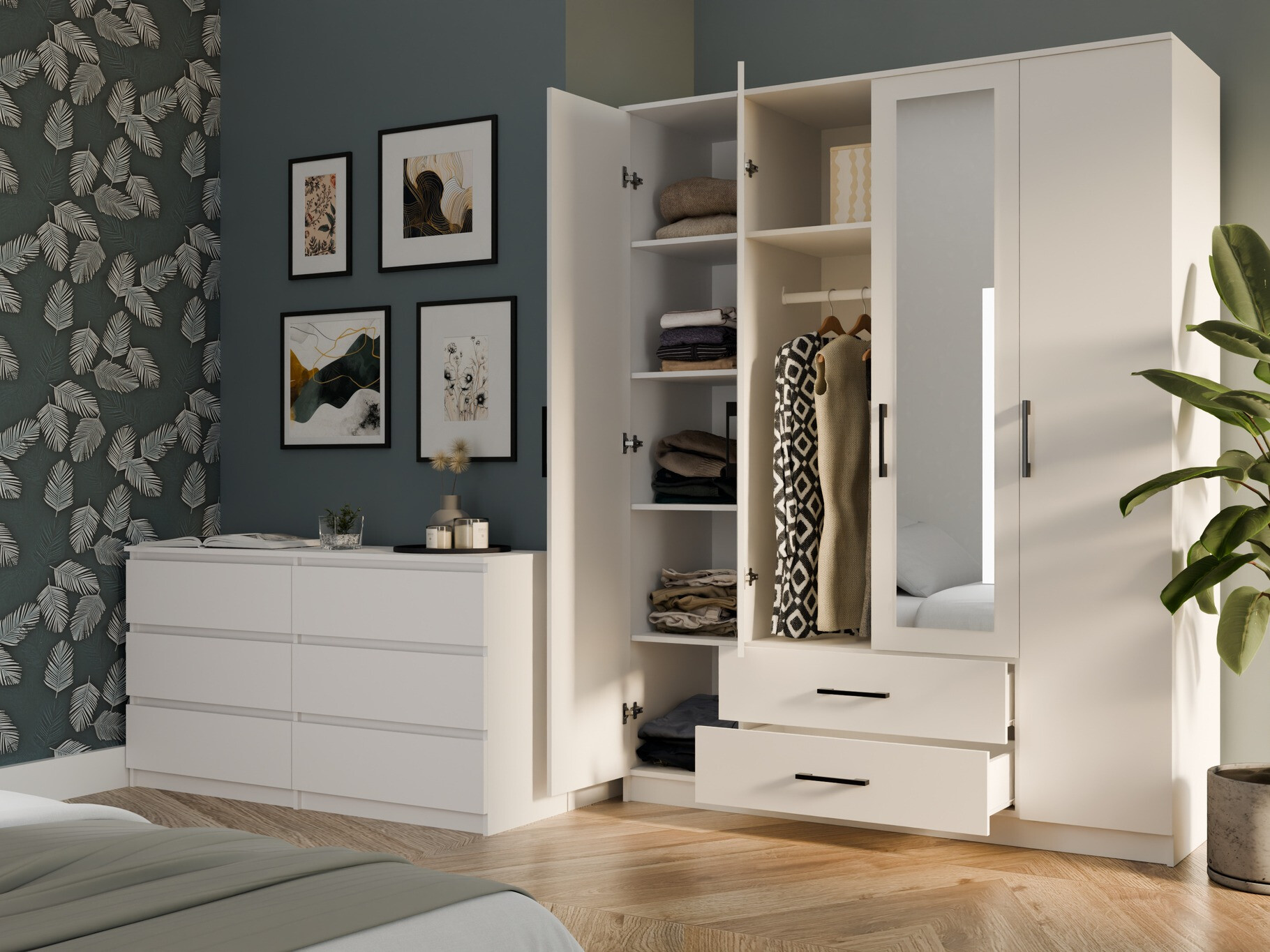 Armoire Mandeville 117 (Blanc)