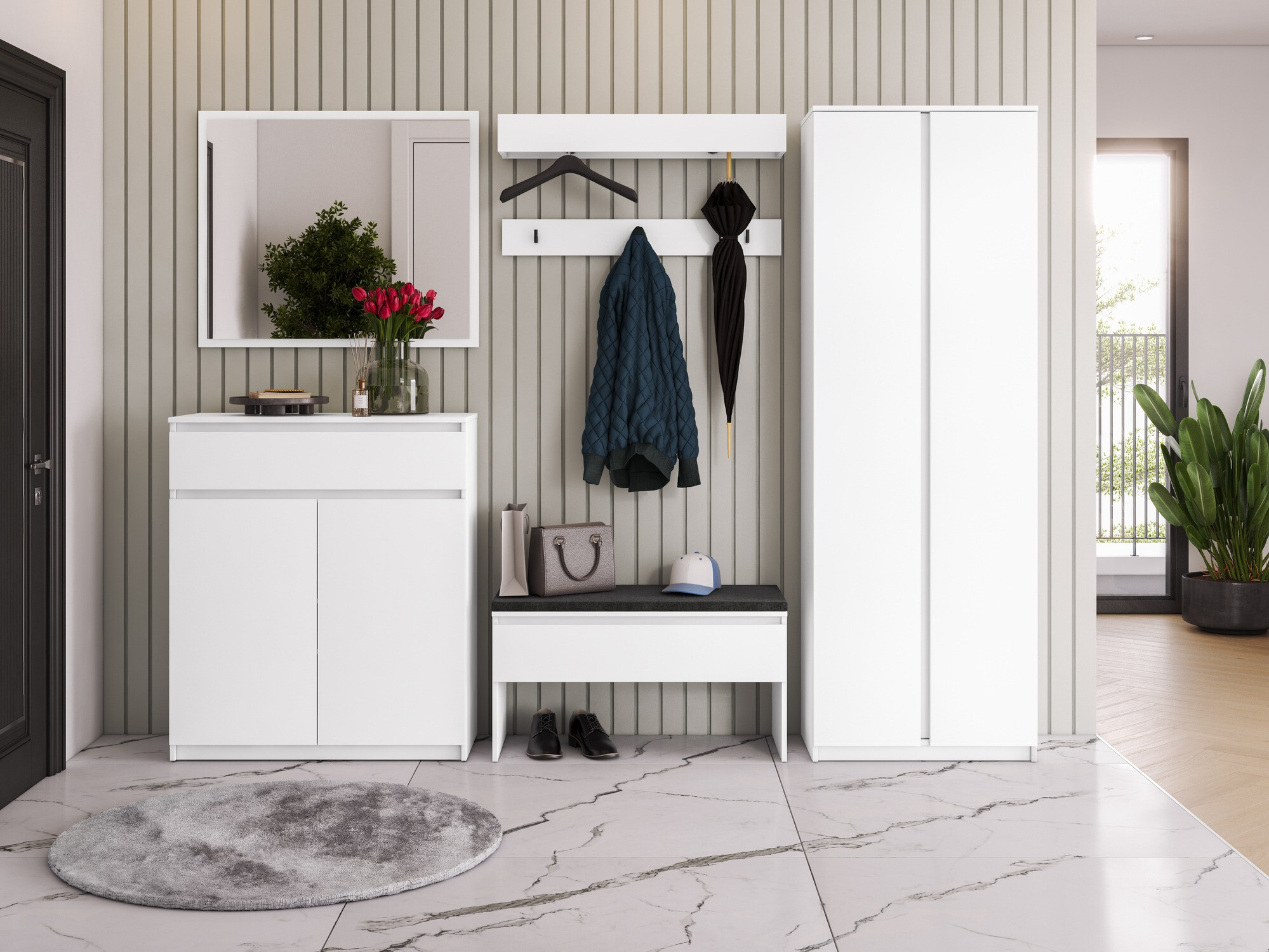 Portemanteau Lorcama 103 (Blanc)