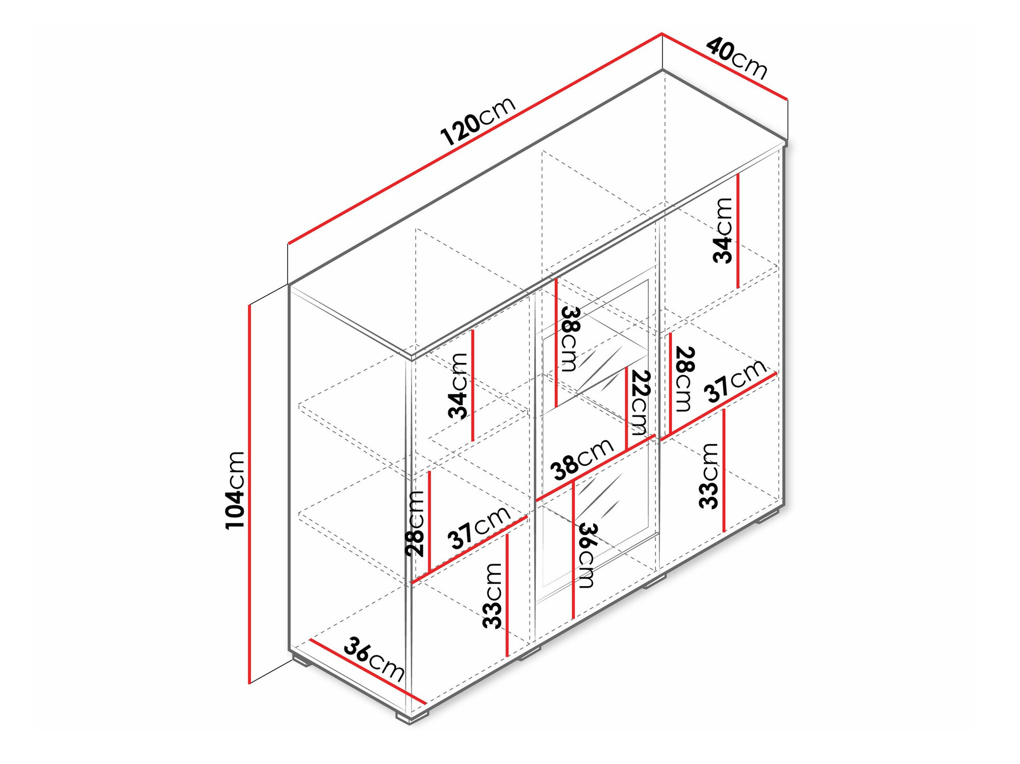 Buffet Mirfivo 103 (Graphite)