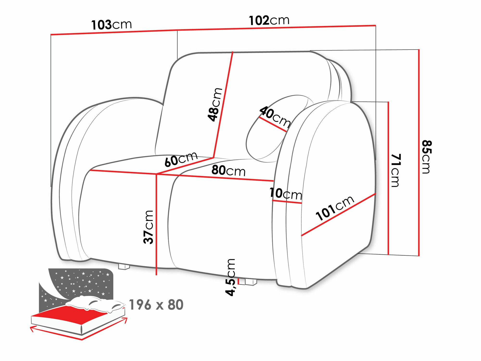 Fauteuil Citral I (Velo 623)