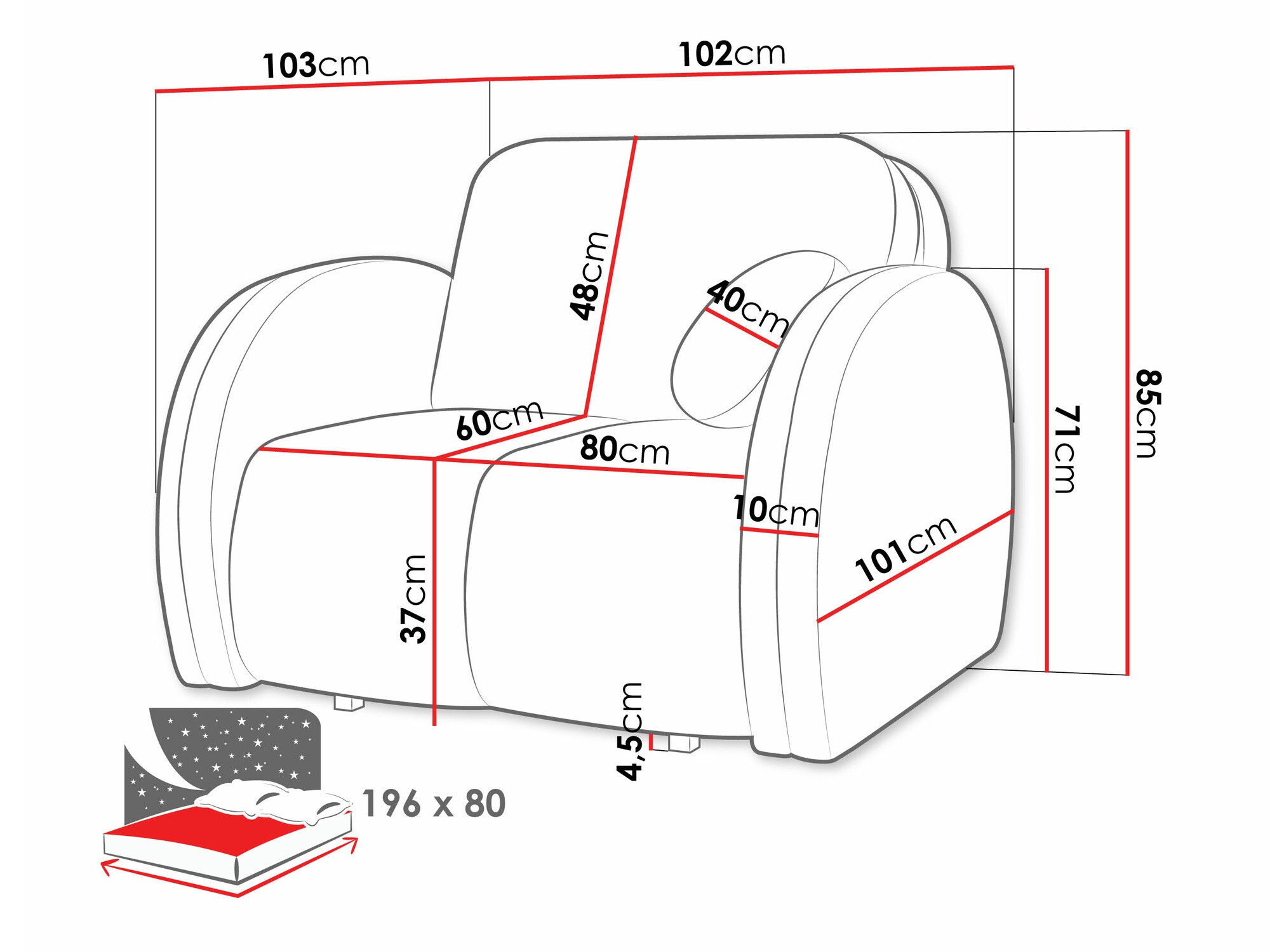Fauteuil Citral I (Velo 636)