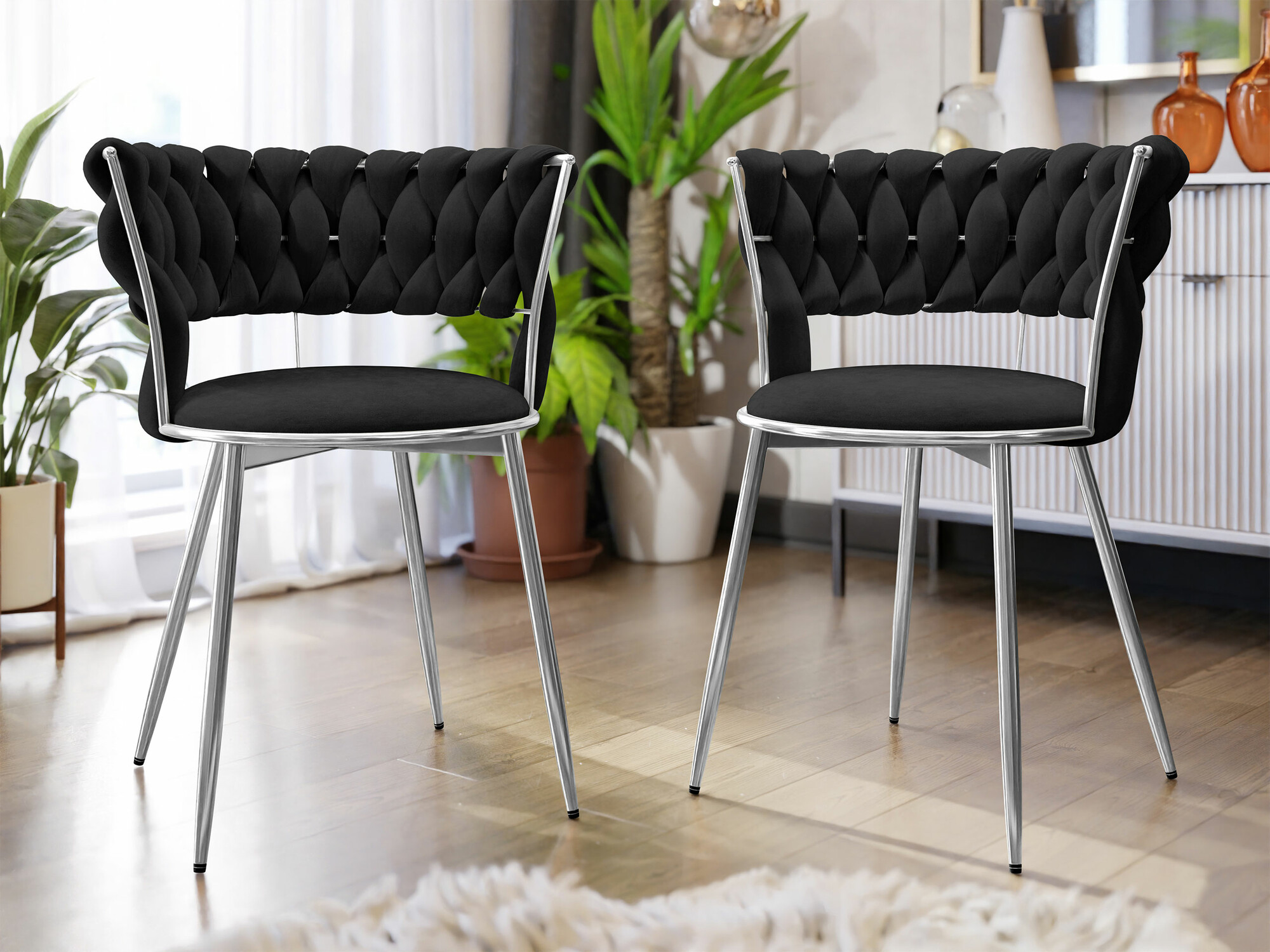 Chaise Comfivo Hilaritas X (Argent + Noir)