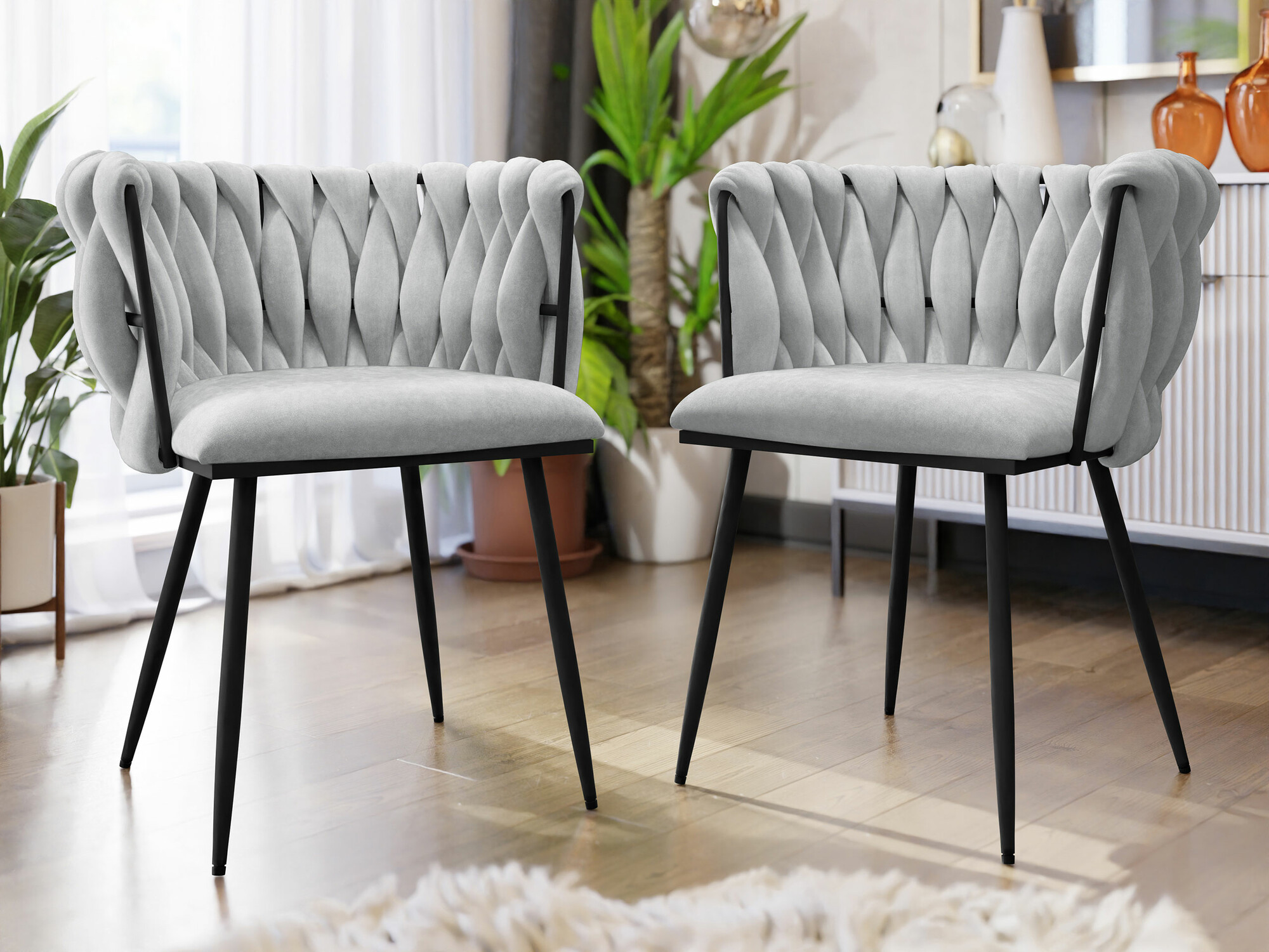 Chaise Comfivo Hilaritas XI (Noir + Gris)