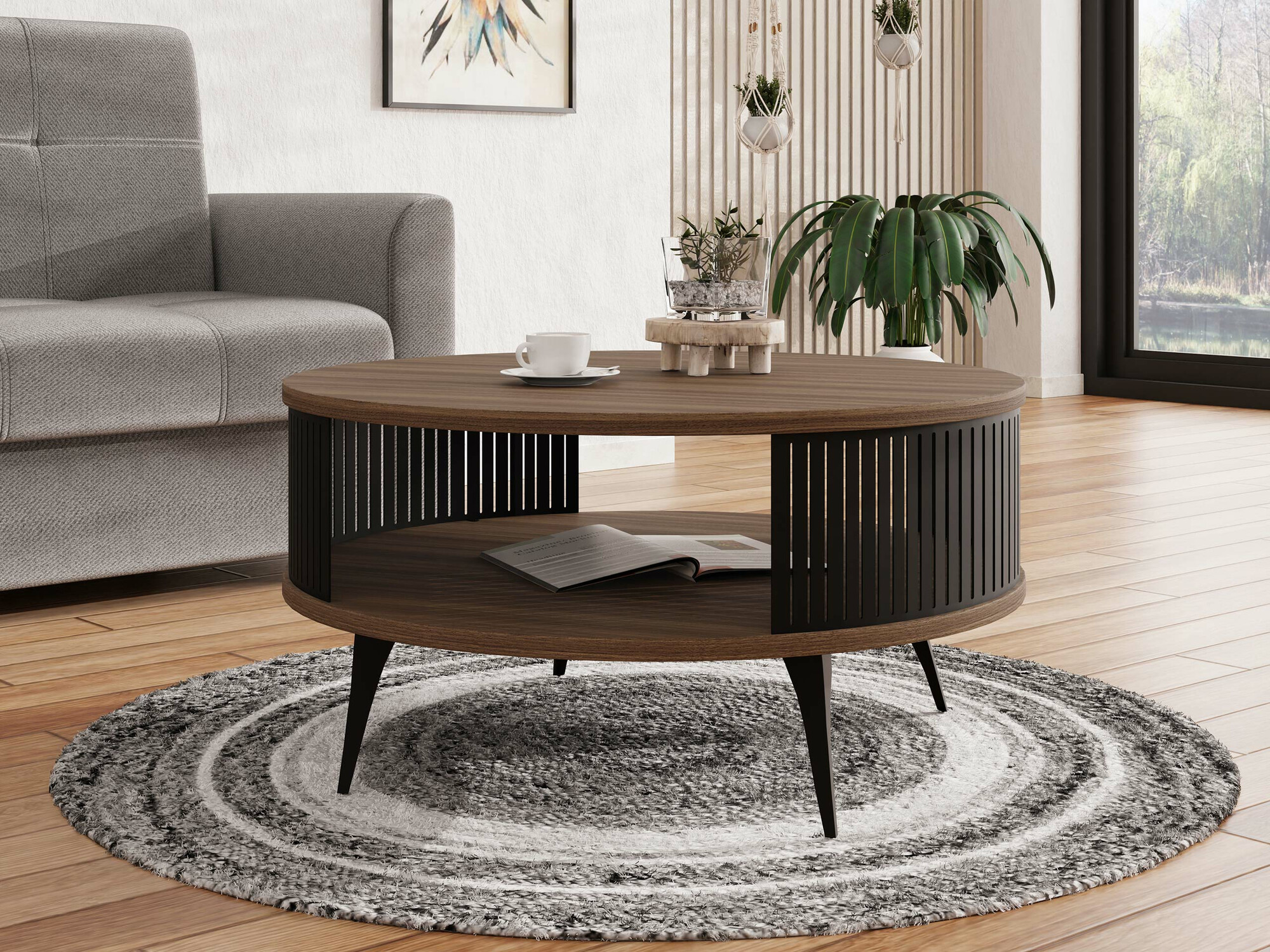 Table basse Vitum (Noyer)