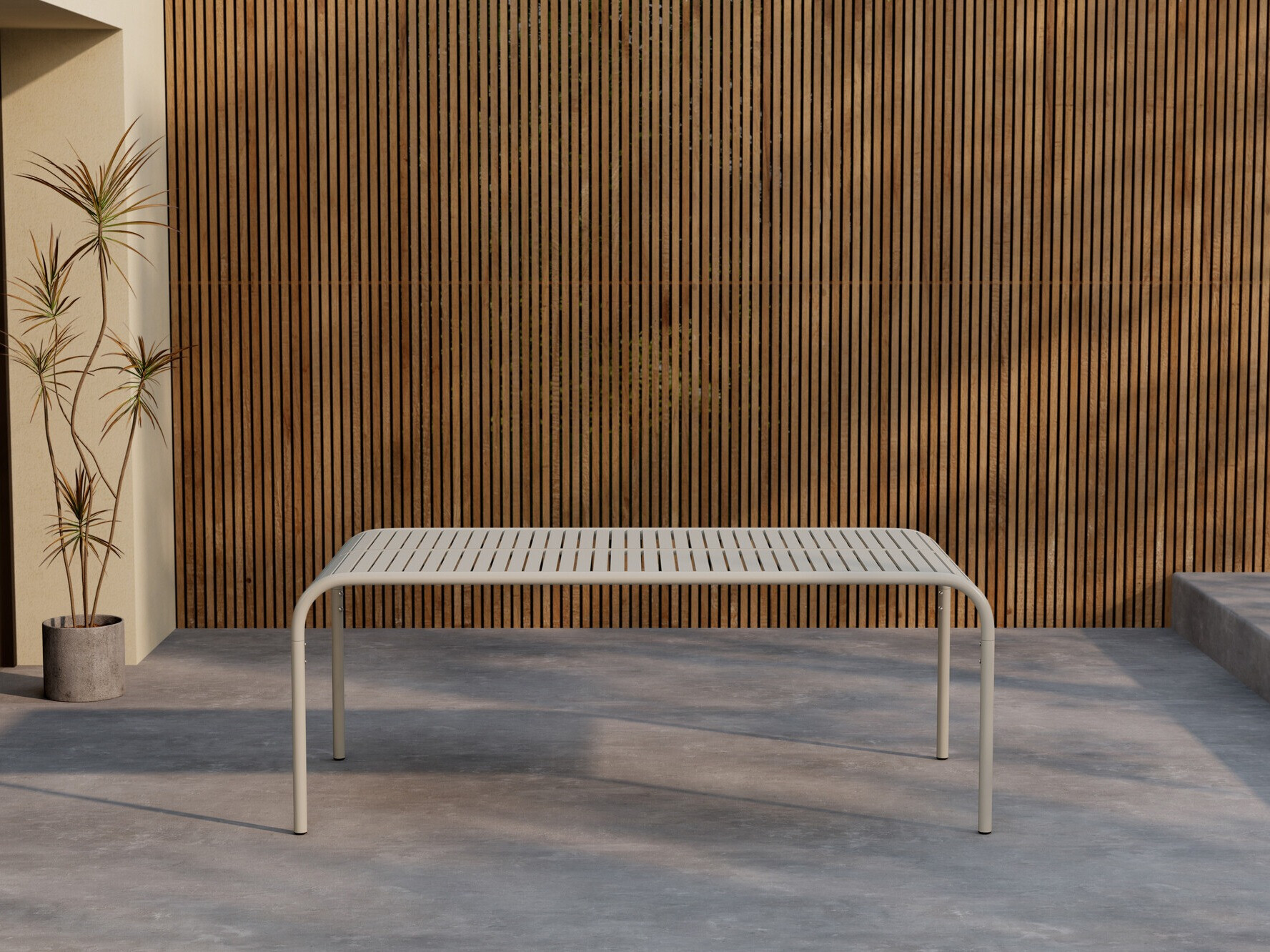 Table de jardin Dallas 4771 (Beige)