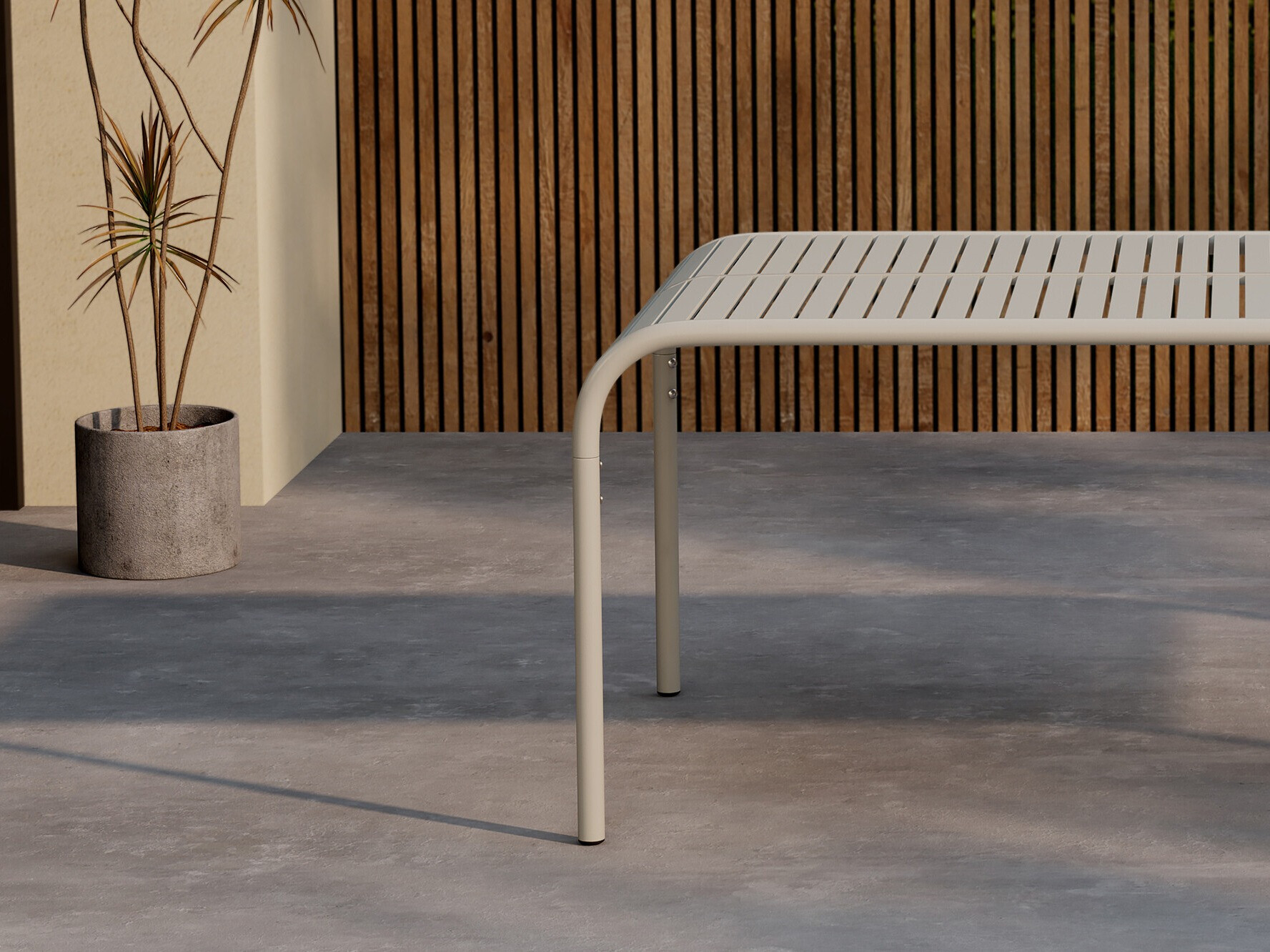Table de jardin Dallas 4771 (Beige)