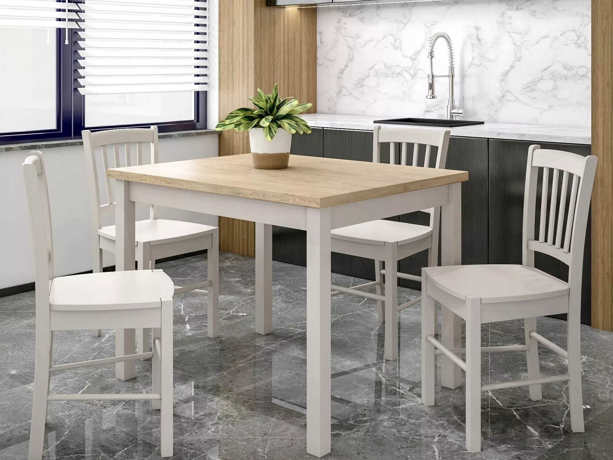 Table Detroit 705 (Chêne + Cachemire)