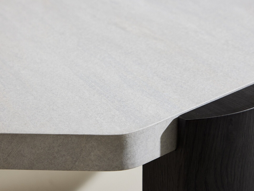 Table basse Dallas 4792 (Noir + Marbre blanc)