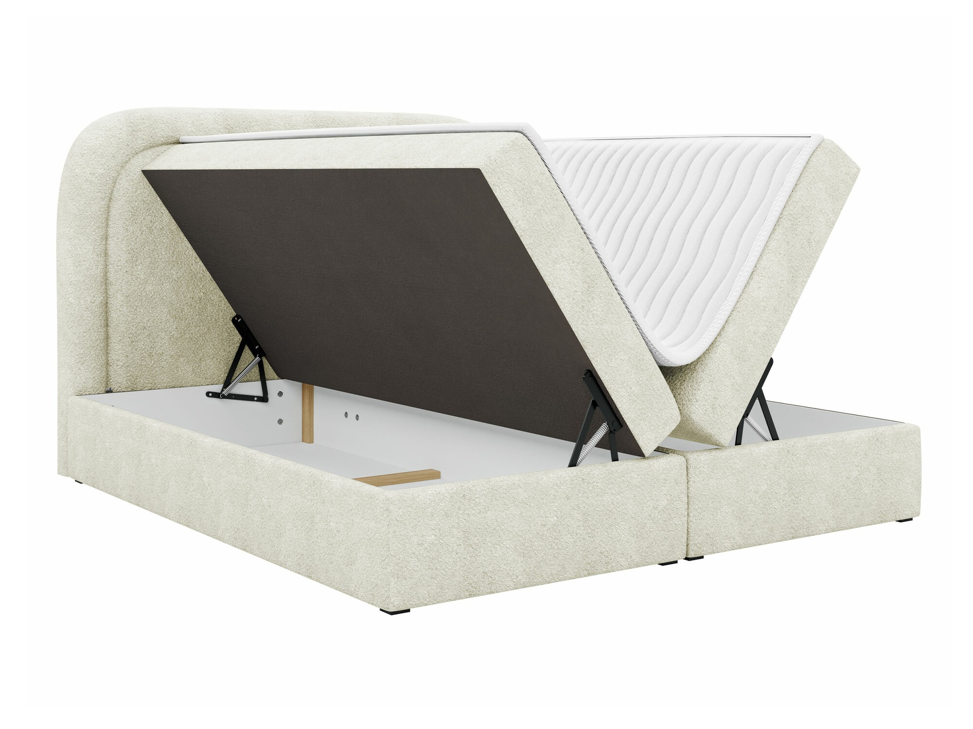 Lit boxspring Color (Coral 75)