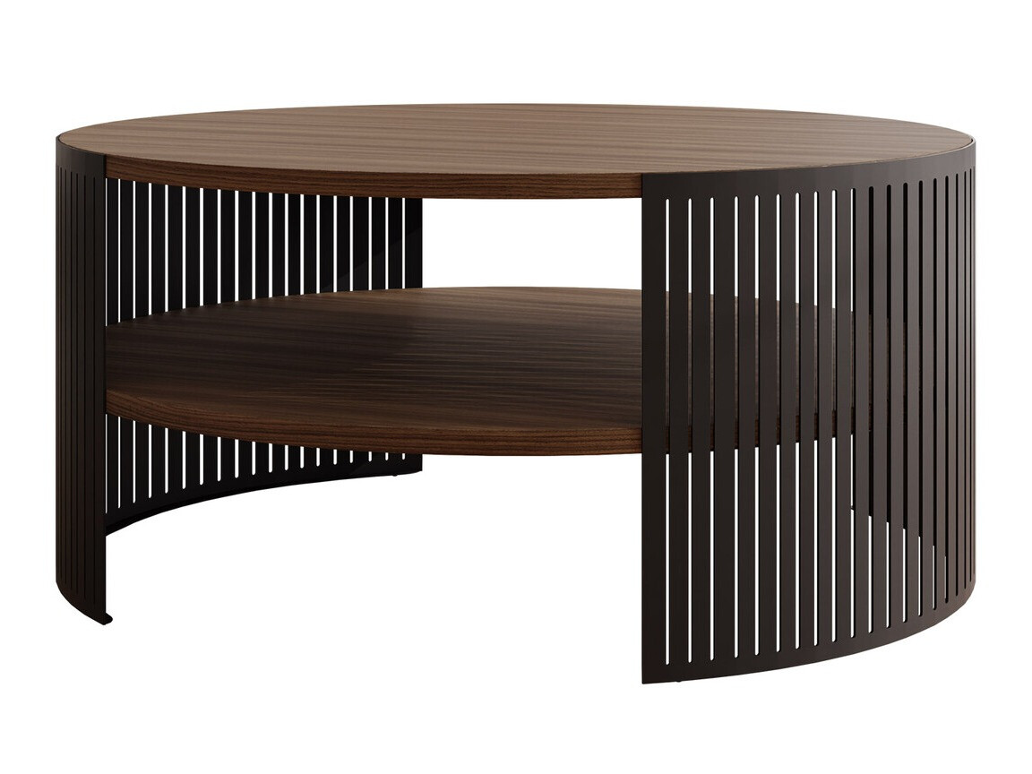 Table basse Civer (Noir + Noyer)