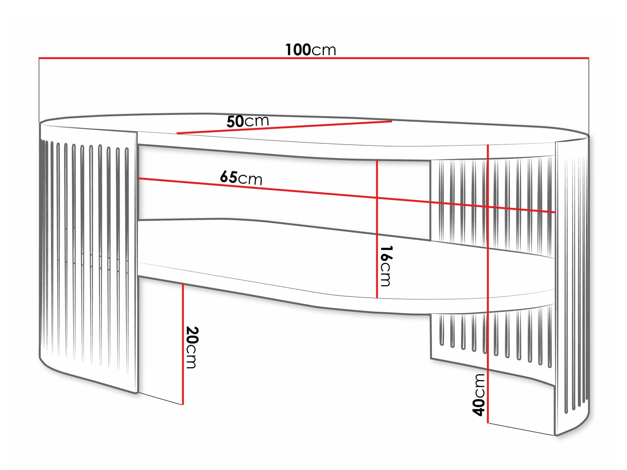 Table basse Sordore 119 (Doré + Cachemire)