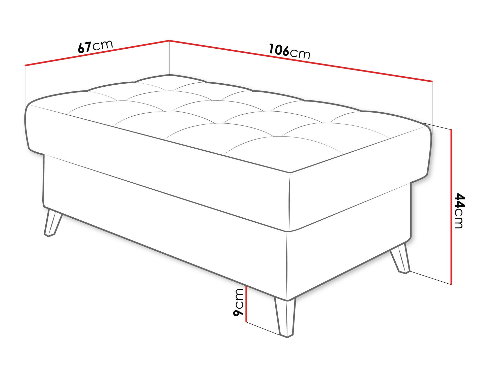 Banc rembourré Comfivo Agnus (Flow 06)