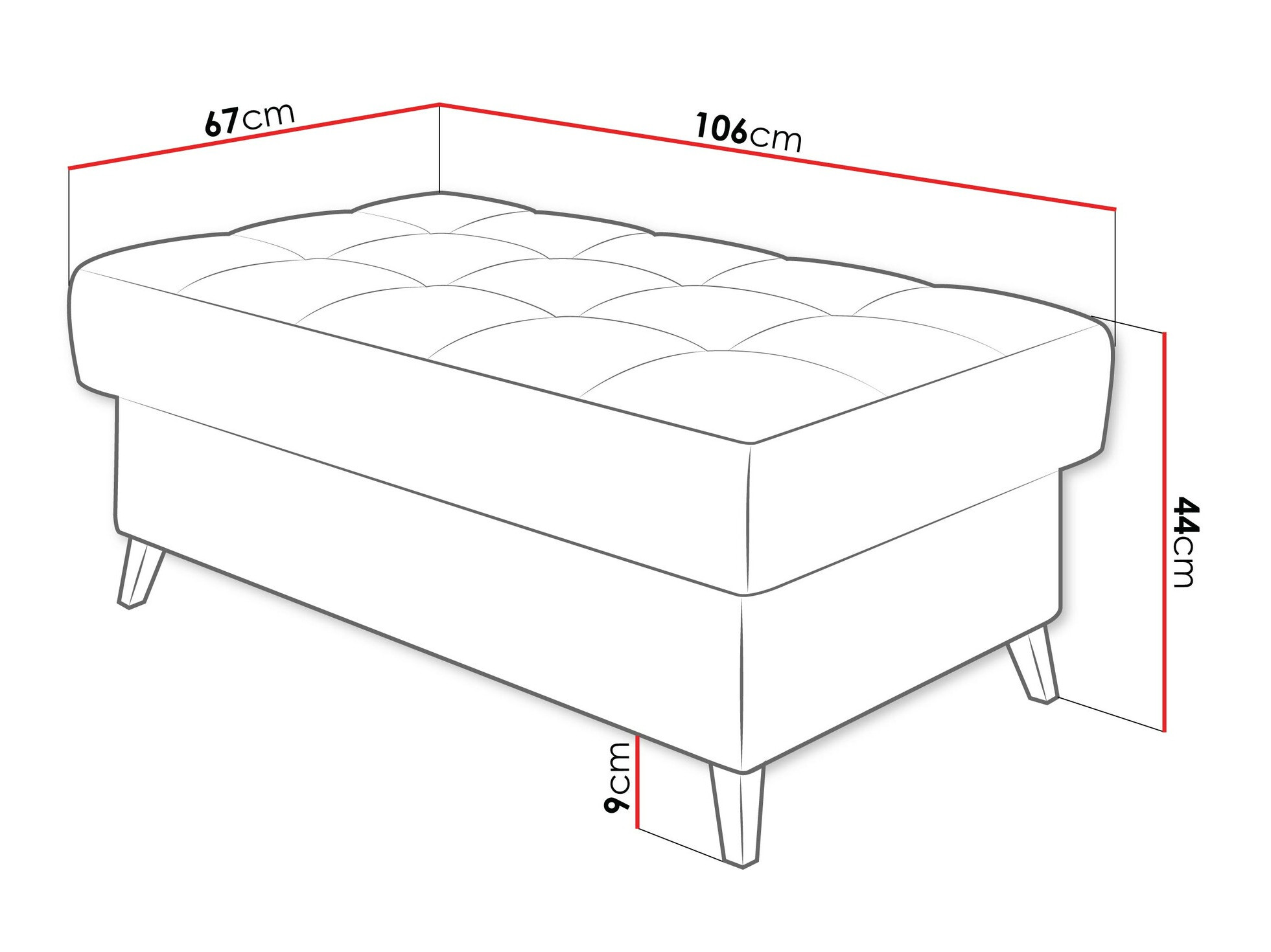 Banc rembourré Comfivo Agnus (Matana 17)