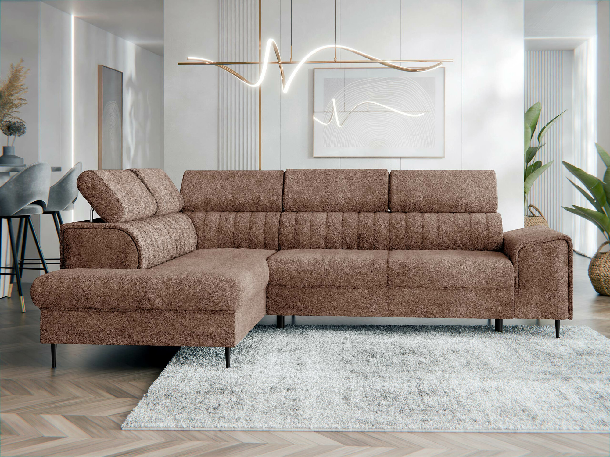 Canapé d'angle Comfivo Universum (Coral 45)