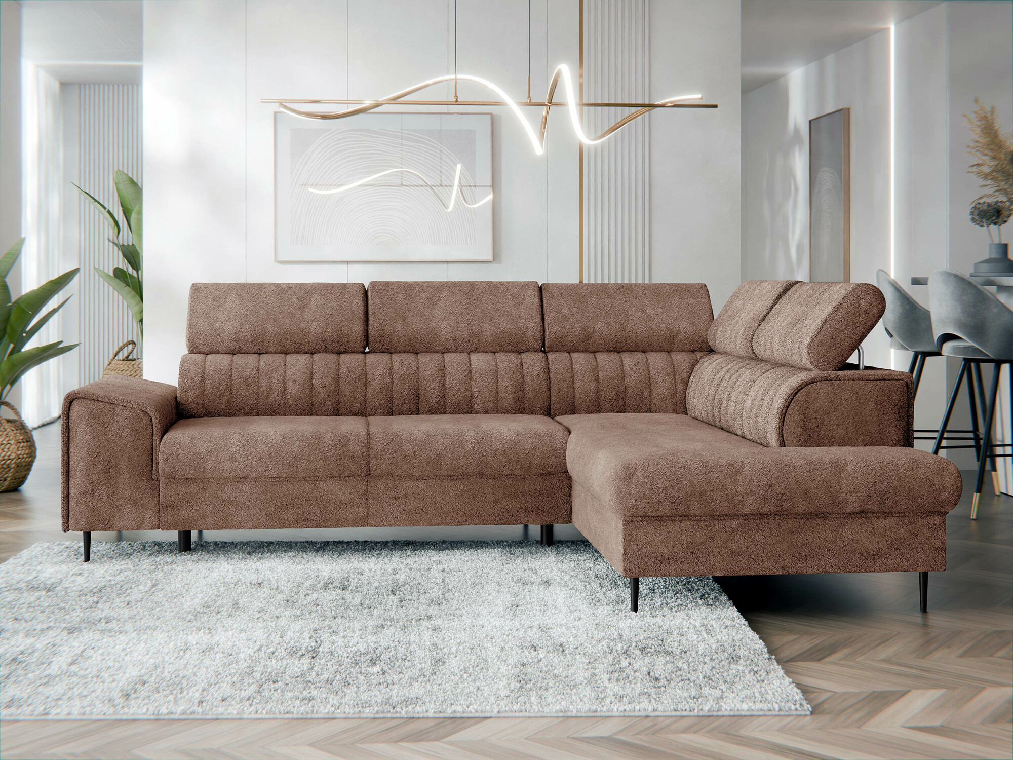 Canapé d'angle Comfivo Universum (Coral 45)