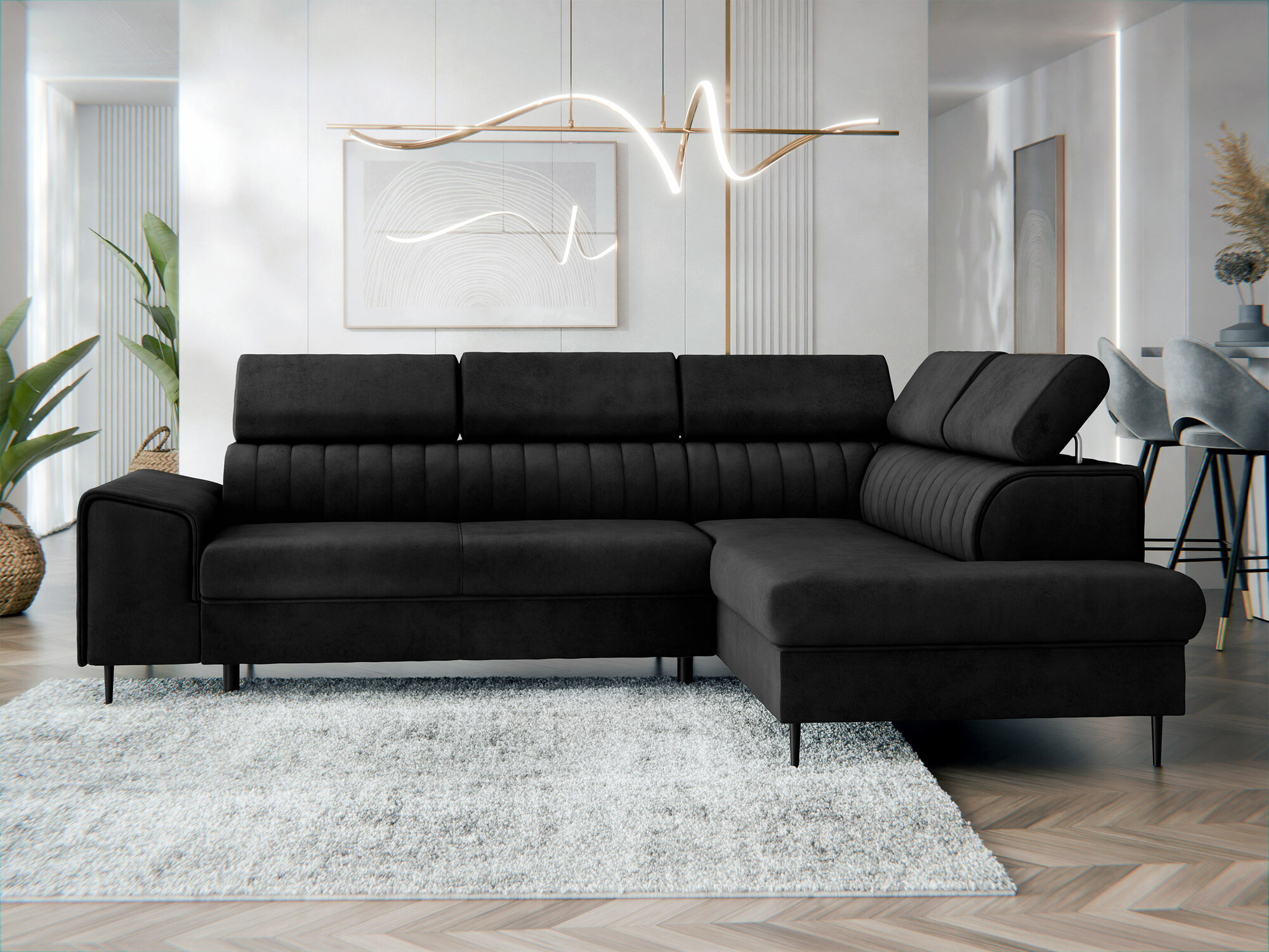 Canapé d'angle Comfivo Universum (Magic Velvet 2219)