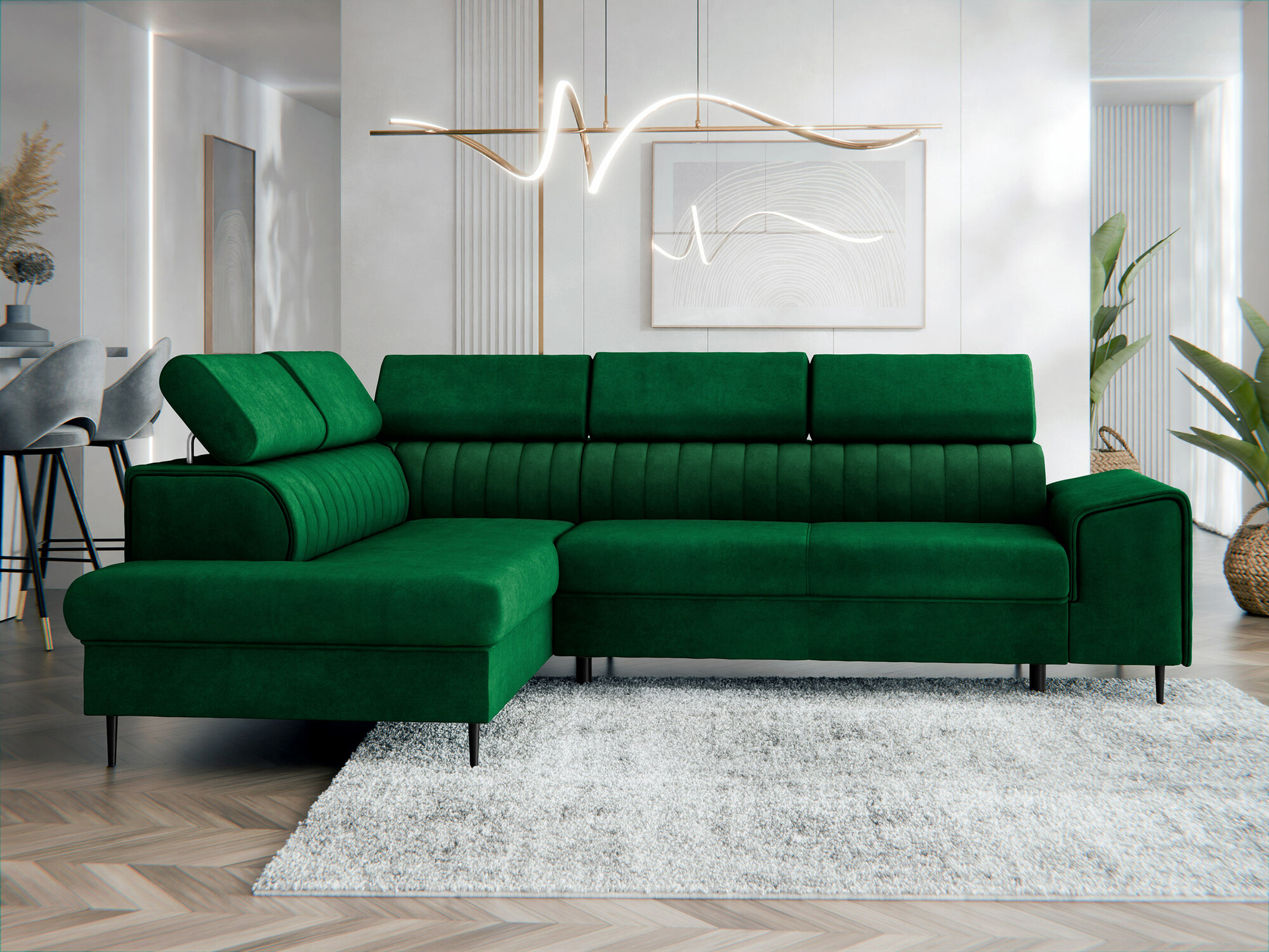 Canapé d'angle Comfivo Universum (Magic Velvet 2225)