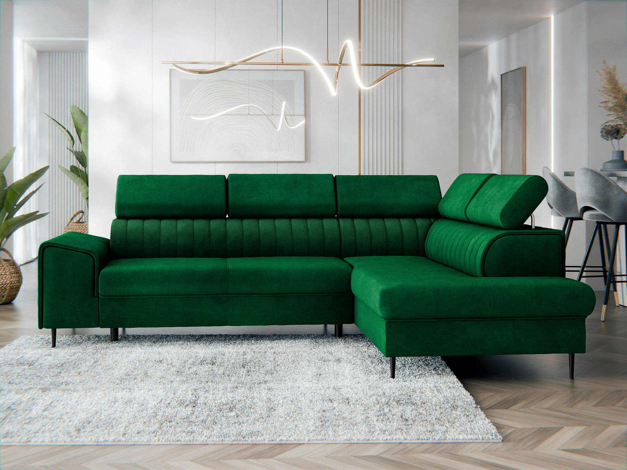 Canapé d'angle Comfivo Universum (Magic Velvet 2225)