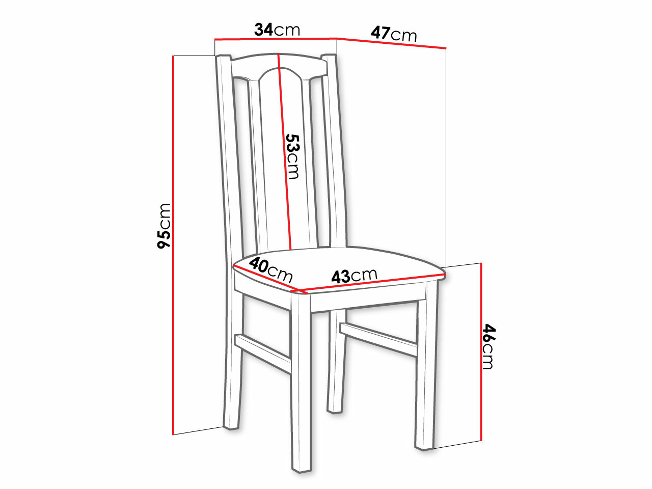 Chaise Victorville 145 (Noyer)