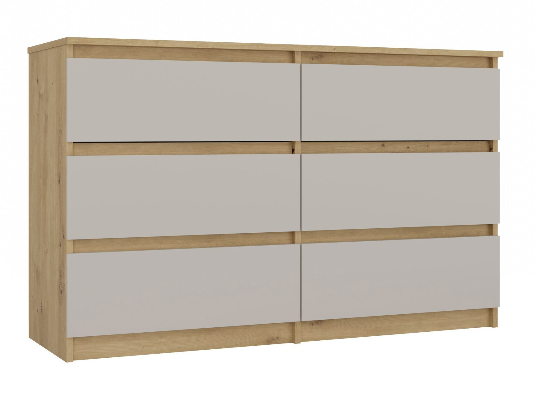 Commode Elbvelu 103 (Chêne Artisan + Cachemire)