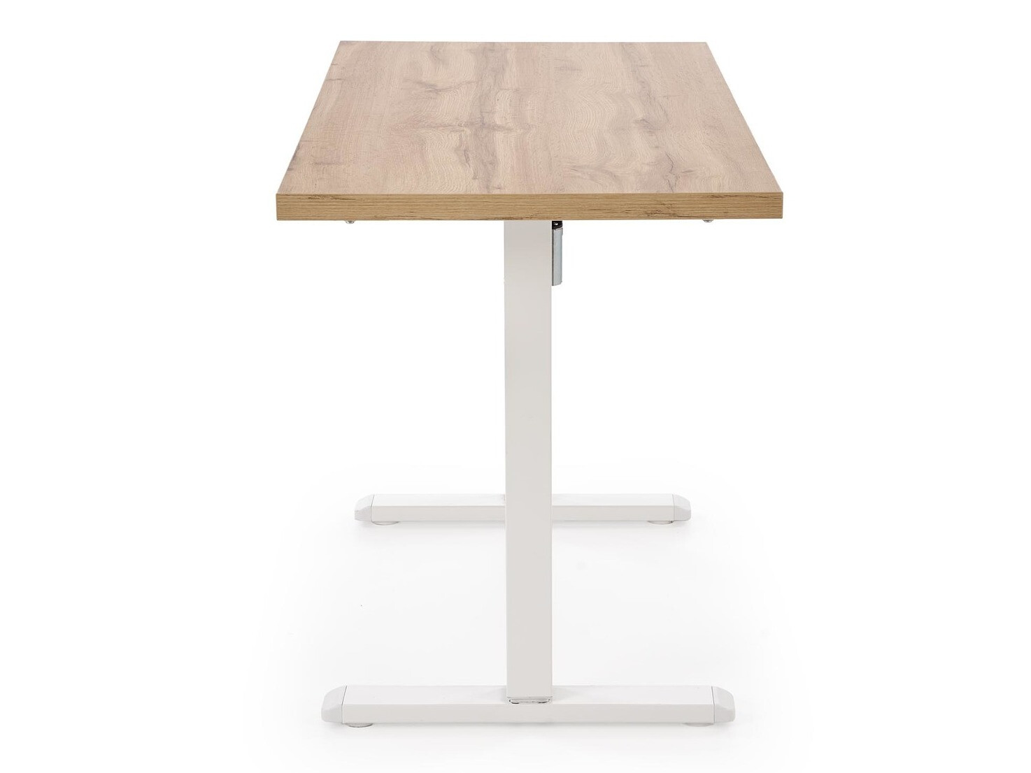 Bureau réglable en hauteur Houston 1942 (Chêne Artisan + Blanc)