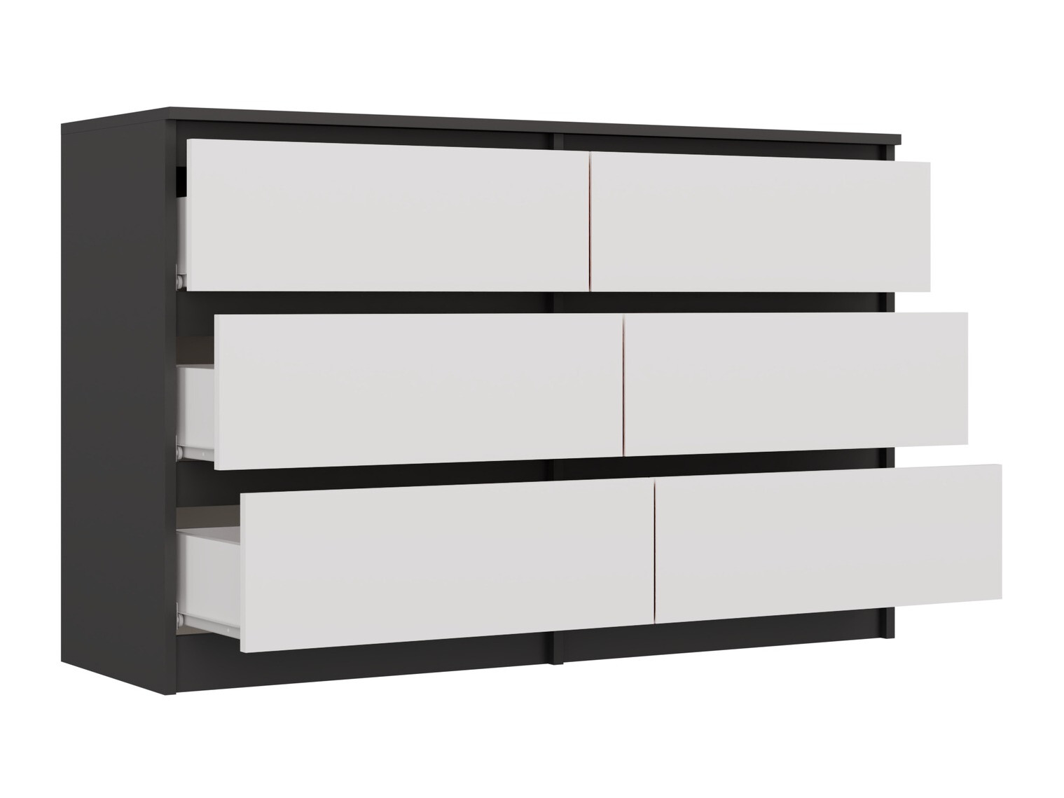 Commode Elbvelu 103 (Anthracite + Blanc)