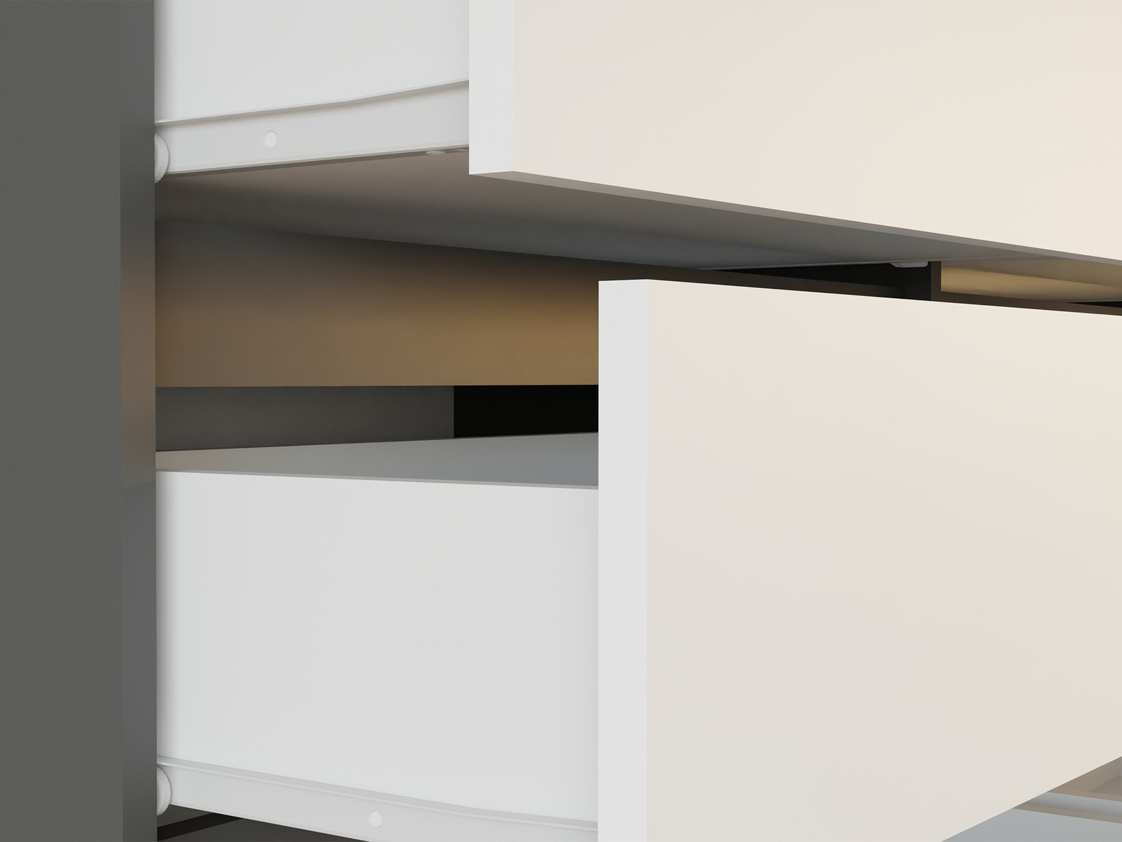 Commode Elbvelu 103 (Anthracite + Blanc)
