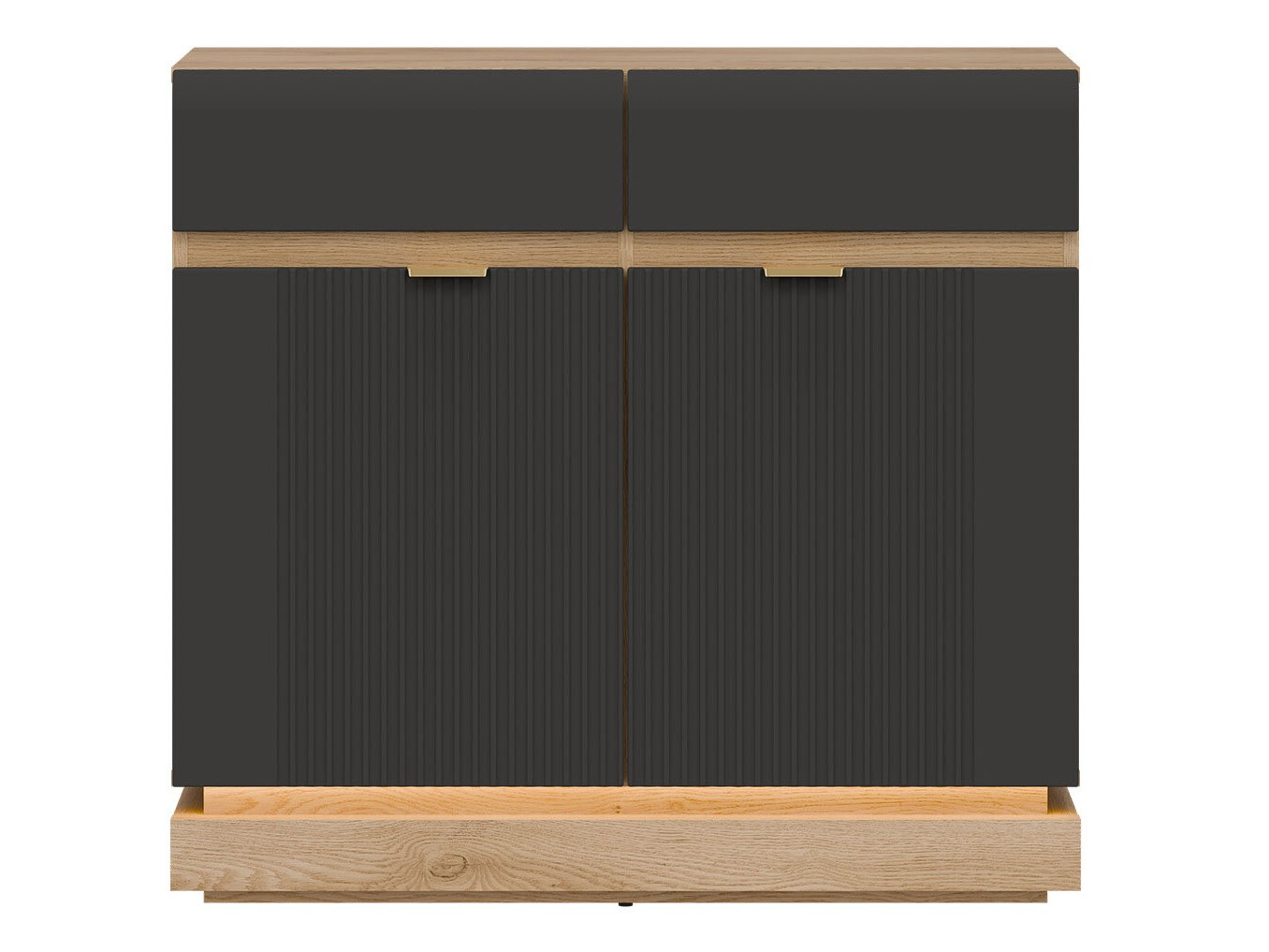 Commode Teselbu 102 (Anthracite + Chêne)