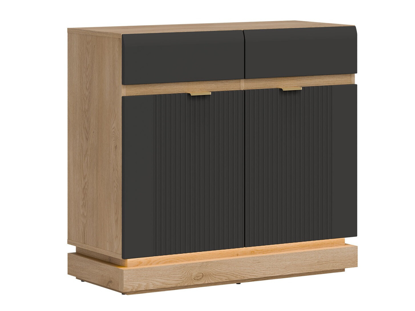 Commode Teselbu 102 (Anthracite + Chêne)