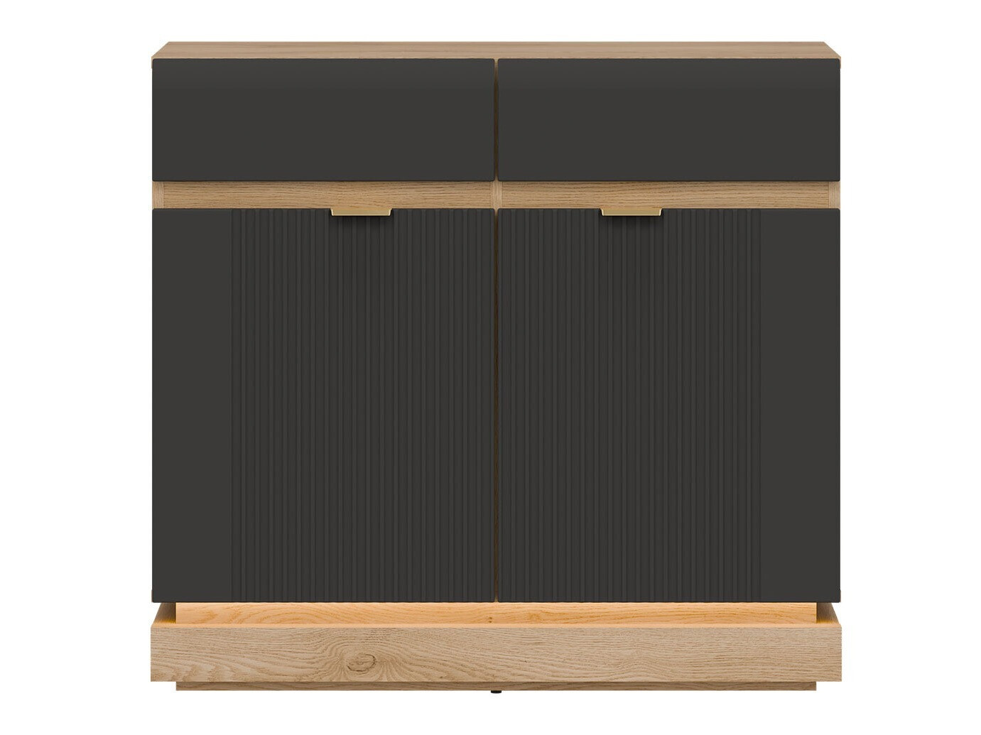 Commode Teselbu 102 (Anthracite + Chêne)