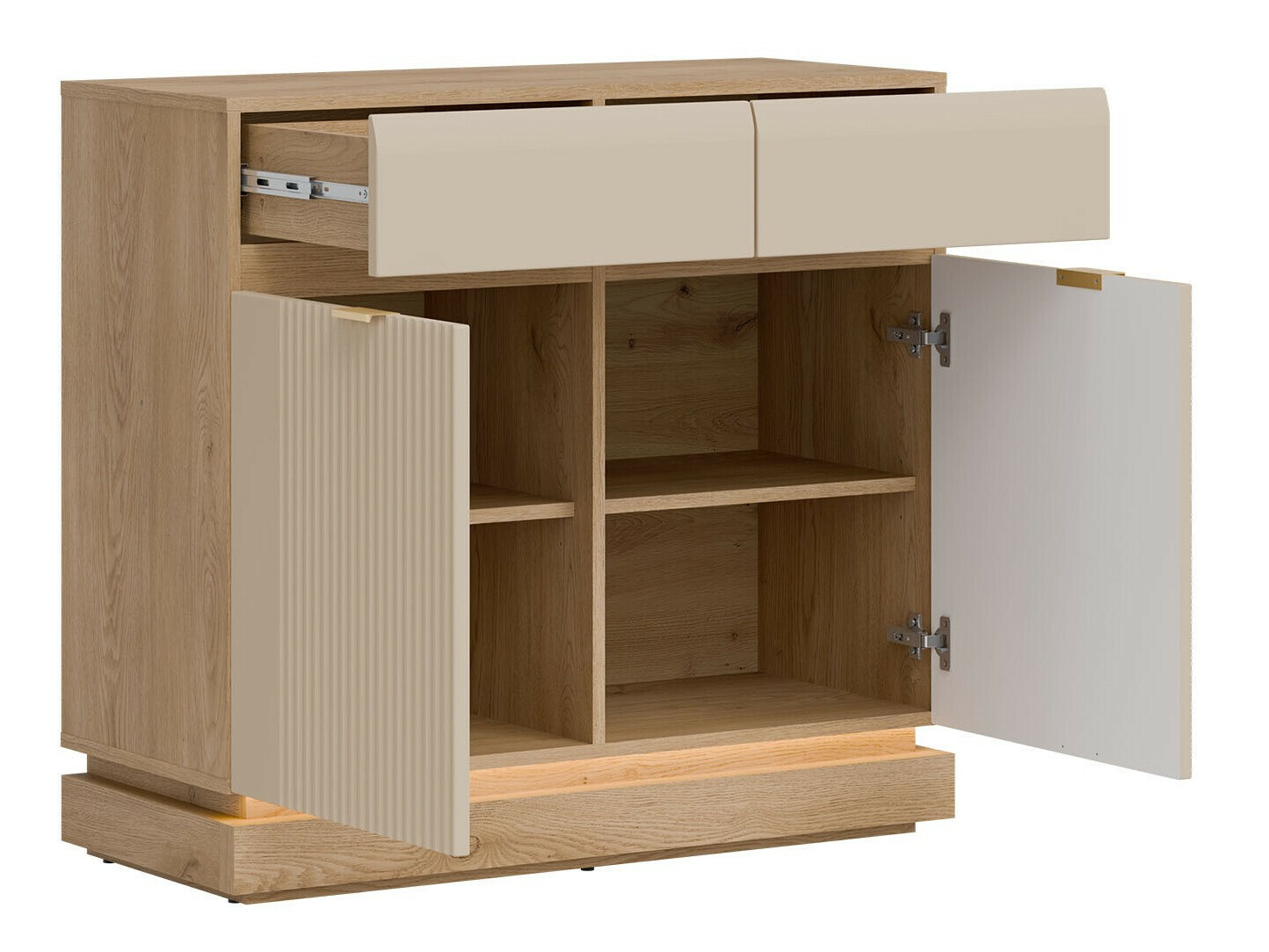 Commode Teselbu 102 (Cachemire + Chêne)