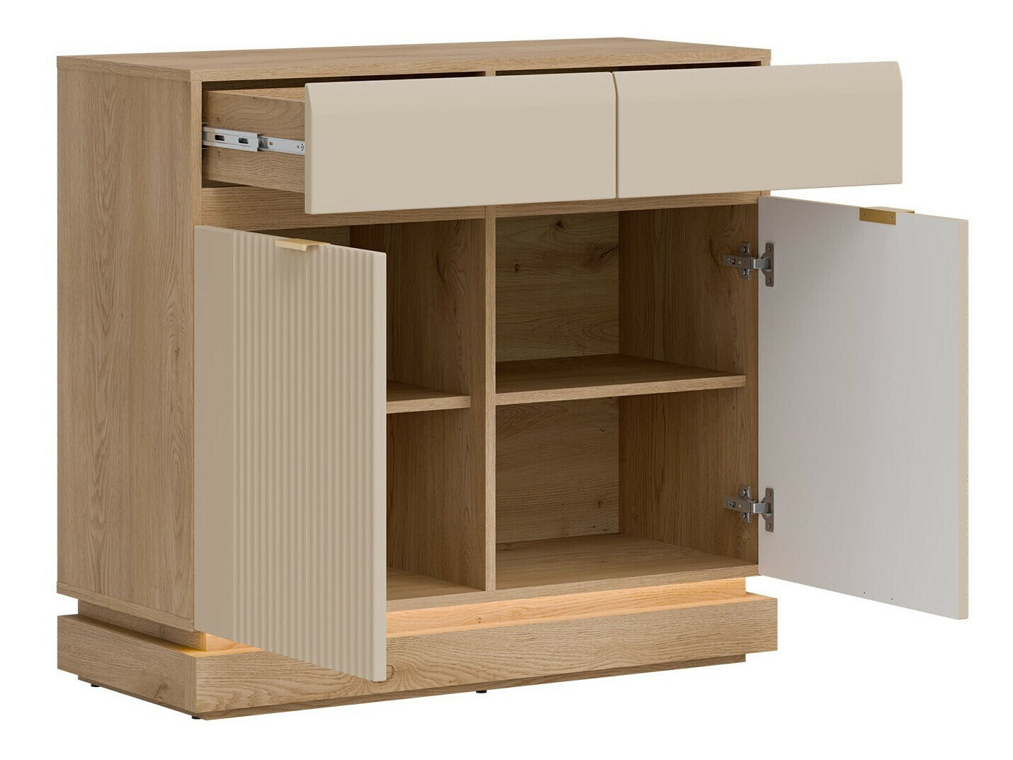 Commode Teselbu 102 (Cachemire + Chêne)
