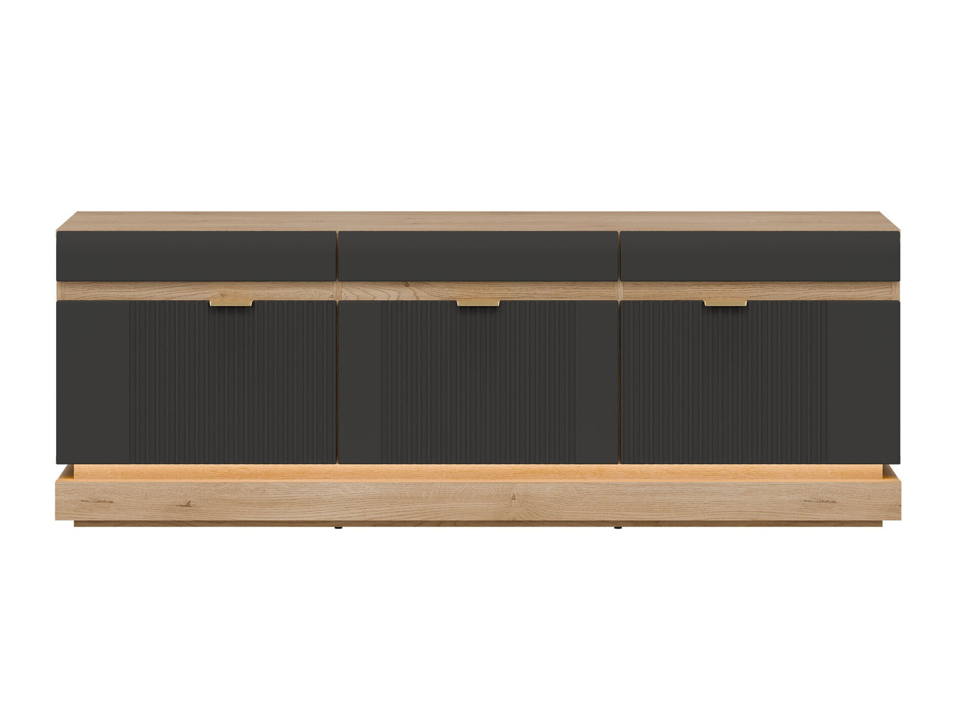 Meuble TV Teselbu 100 (Anthracite + Chêne Torro)