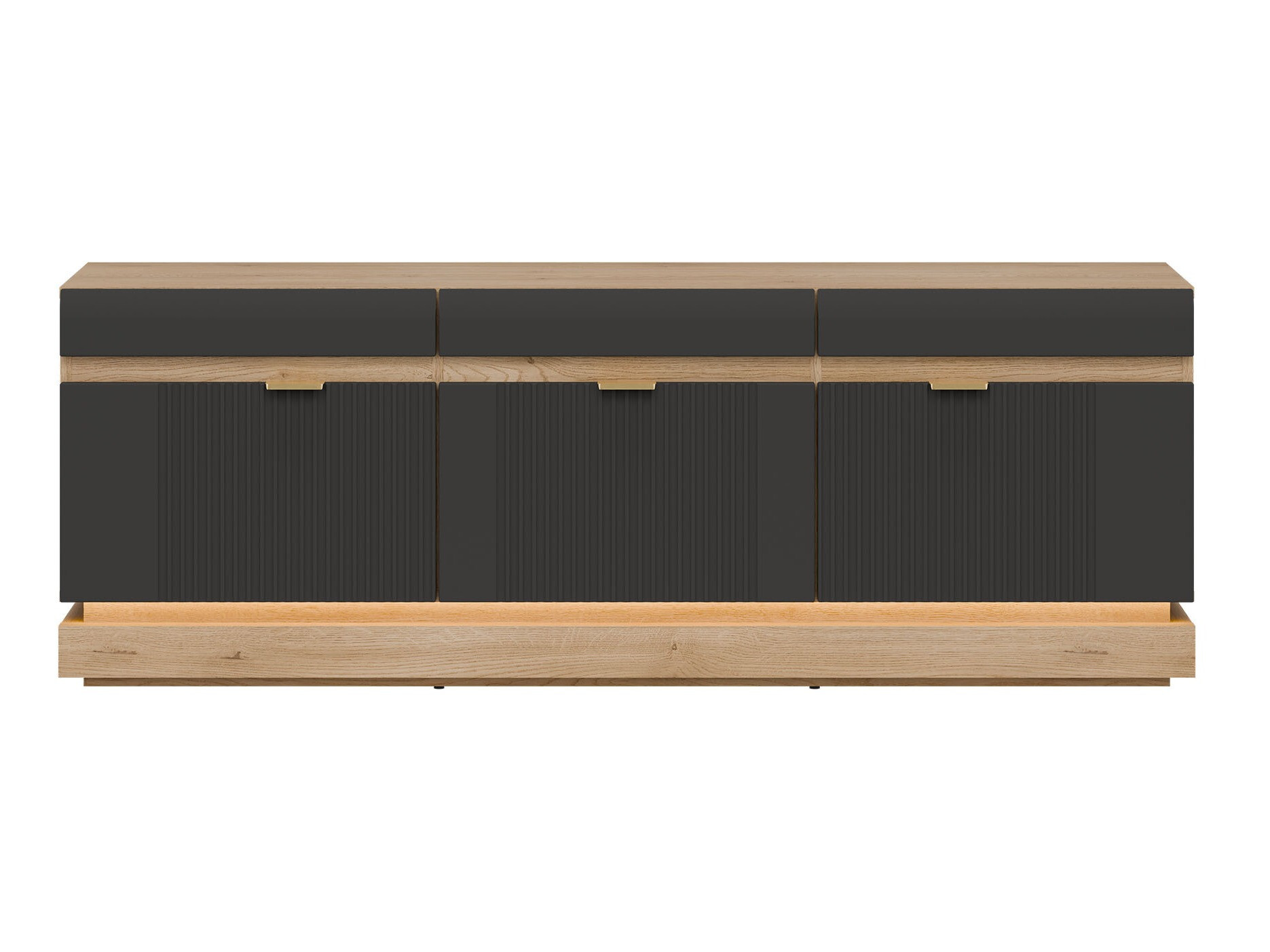 Meuble TV Teselbu 100 (Anthracite + Chêne Torro)