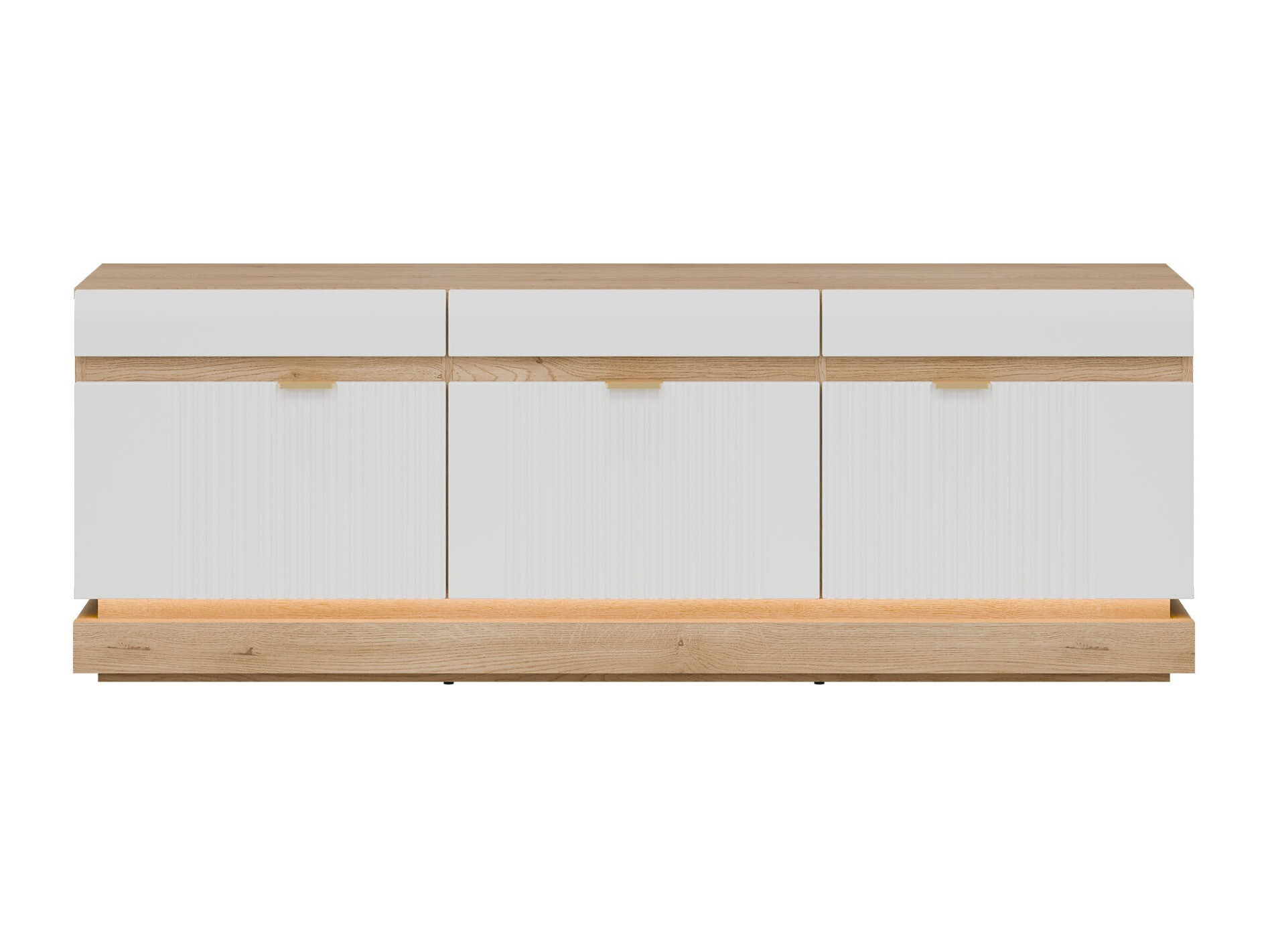 Meuble TV Teselbu 100 (Blanc + Chêne Torro)