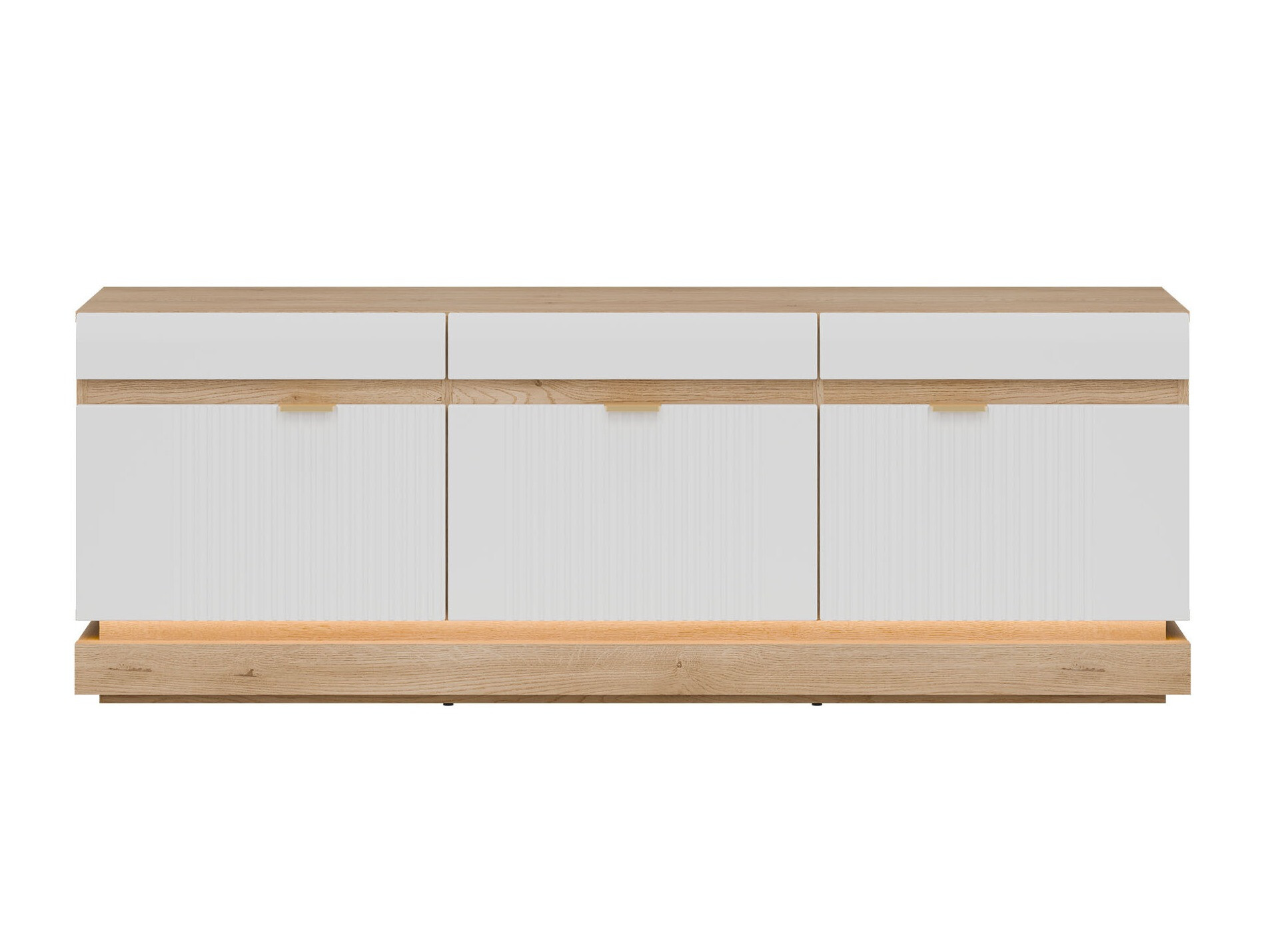 Meuble TV Teselbu 100 (Blanc + Chêne Torro)