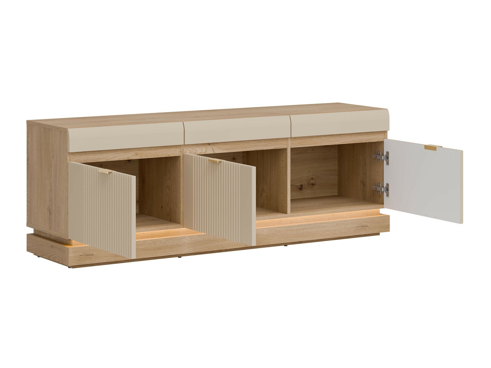 Meuble TV Teselbu 100 (Cachemire + Chêne Torro)