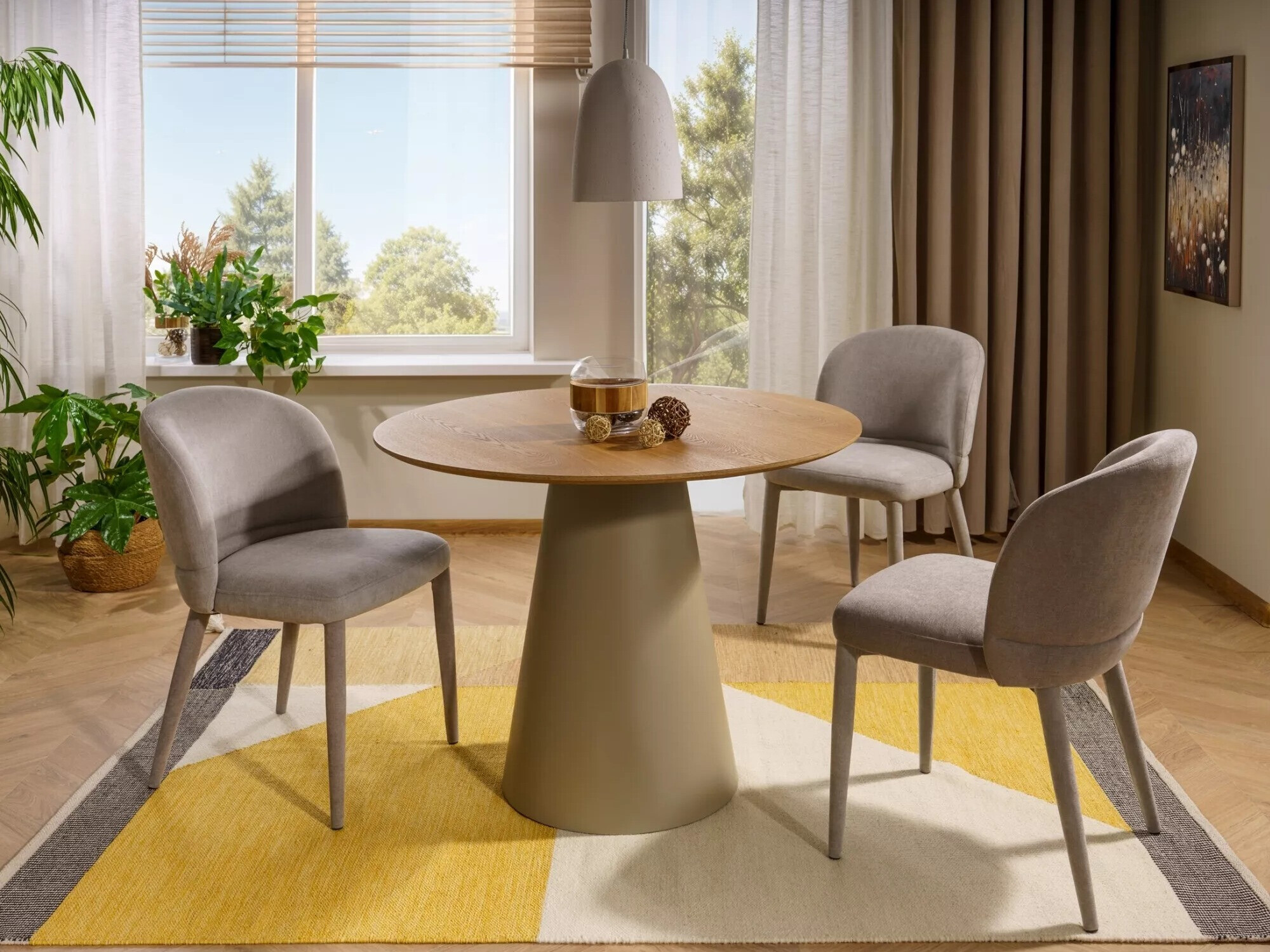 Table Detroit 733 (Chêne + Cachemire)