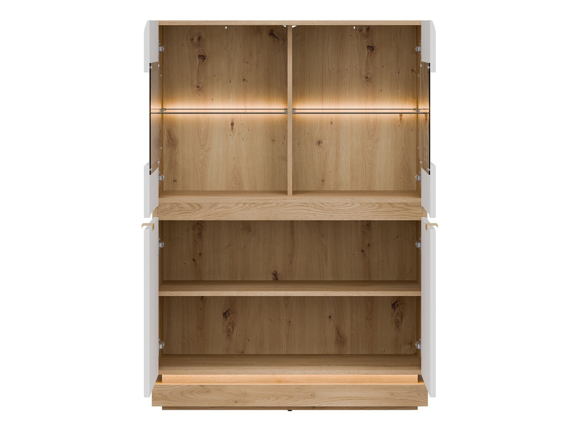 Buffet Teselbu 105 (Blanc + Chêne)