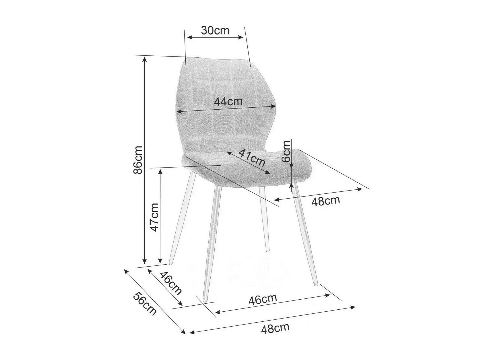 Chaise Detroit 736 (Noir)