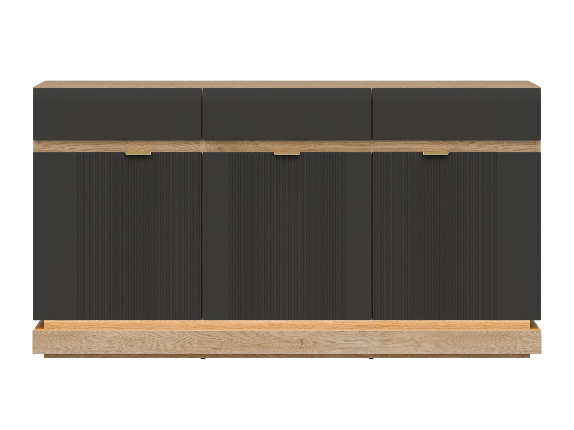 Commode Teselbu 104 (Anthracite + Chêne)
