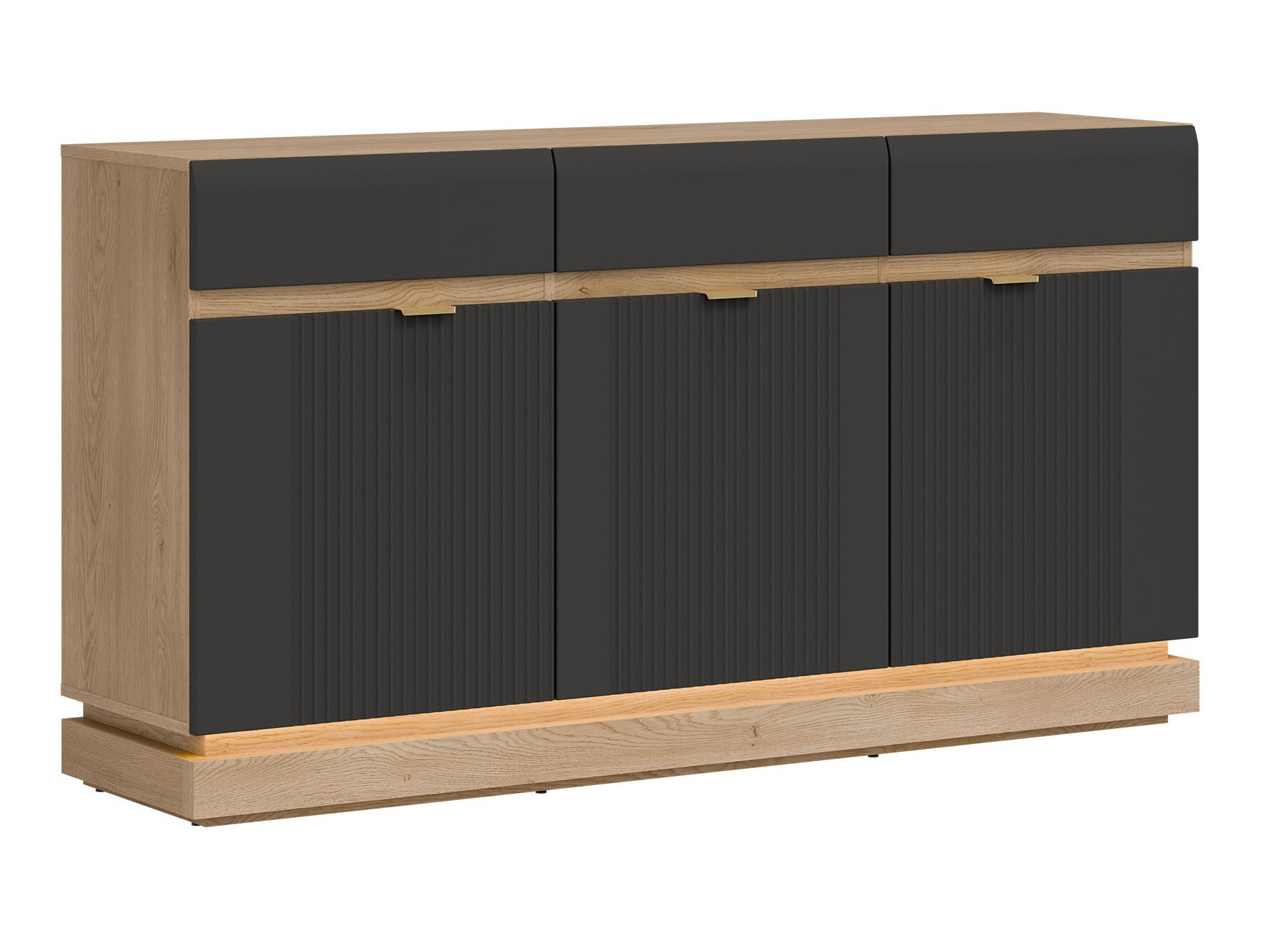 Commode Teselbu 104 (Anthracite + Chêne)