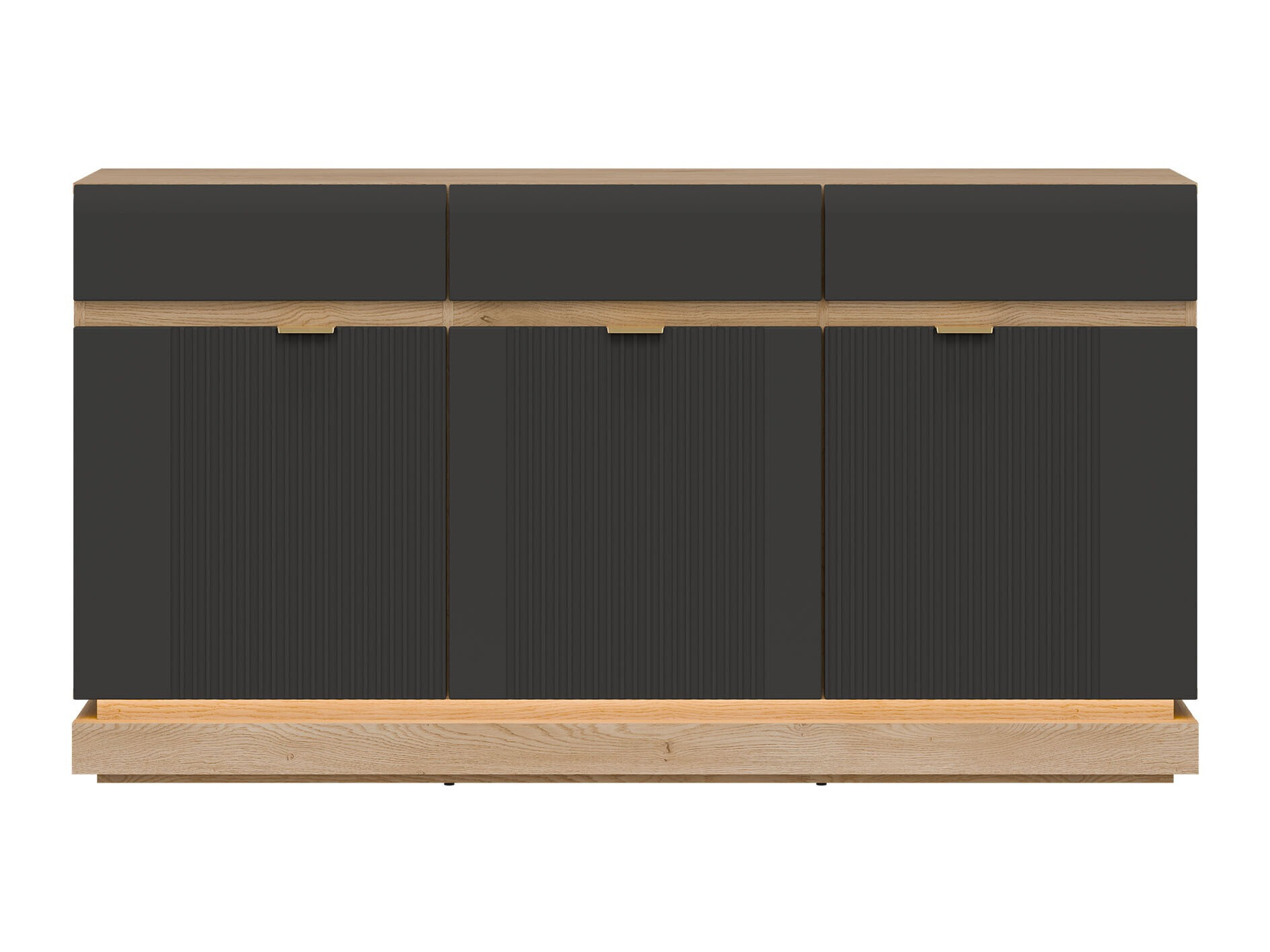Commode Teselbu 104 (Anthracite + Chêne)