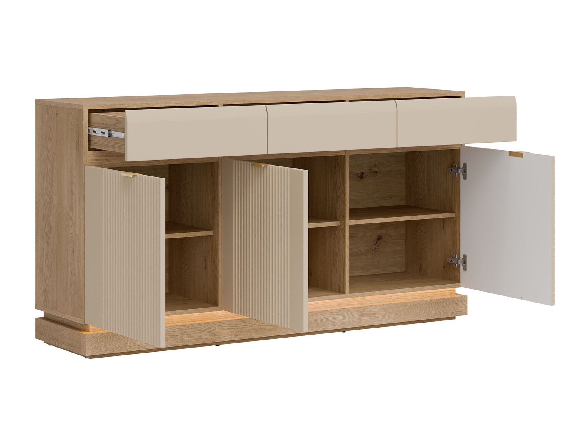 Commode Teselbu 104 (Cachemire + Chêne)
