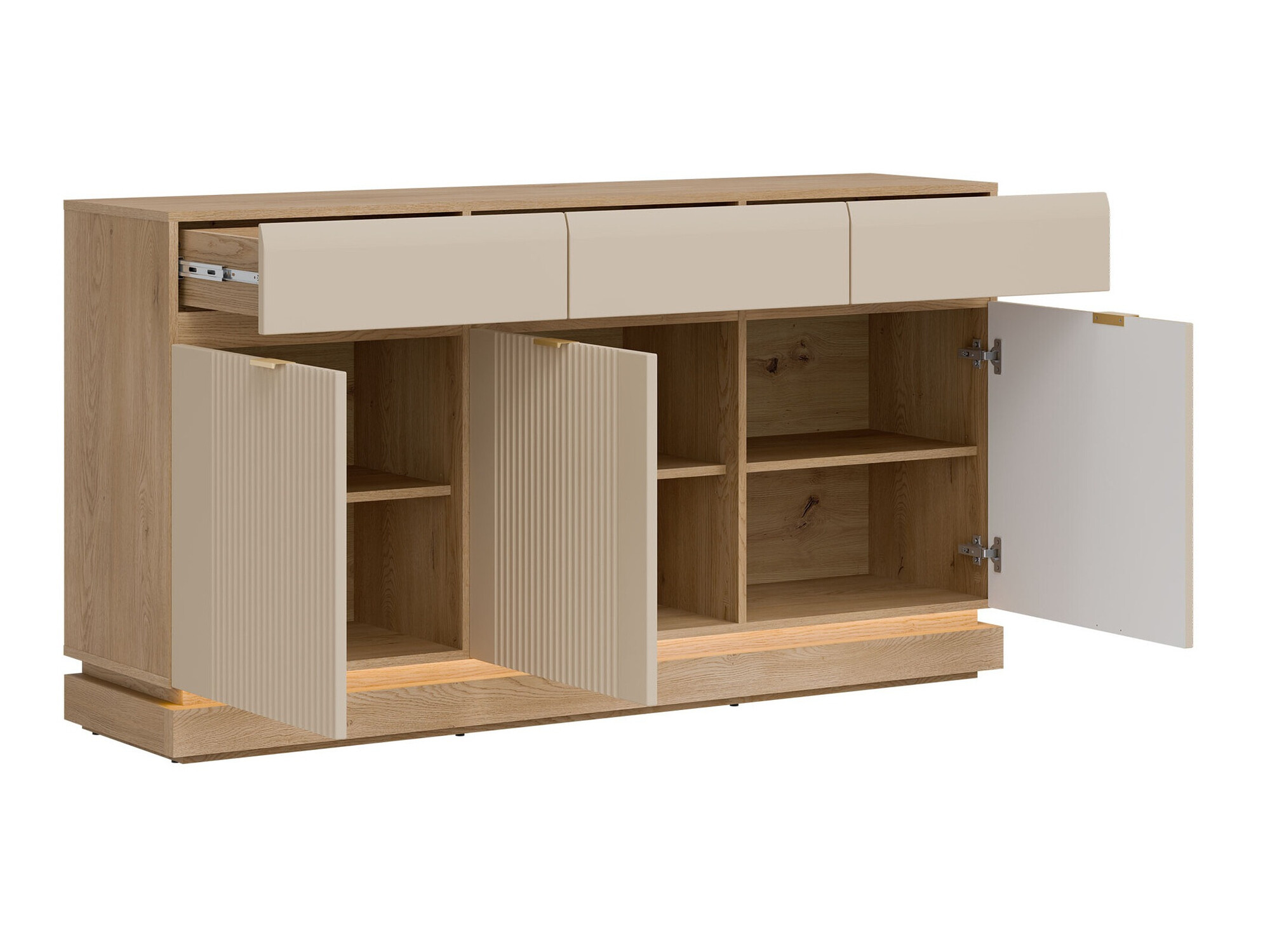 Commode Teselbu 104 (Cachemire + Chêne)