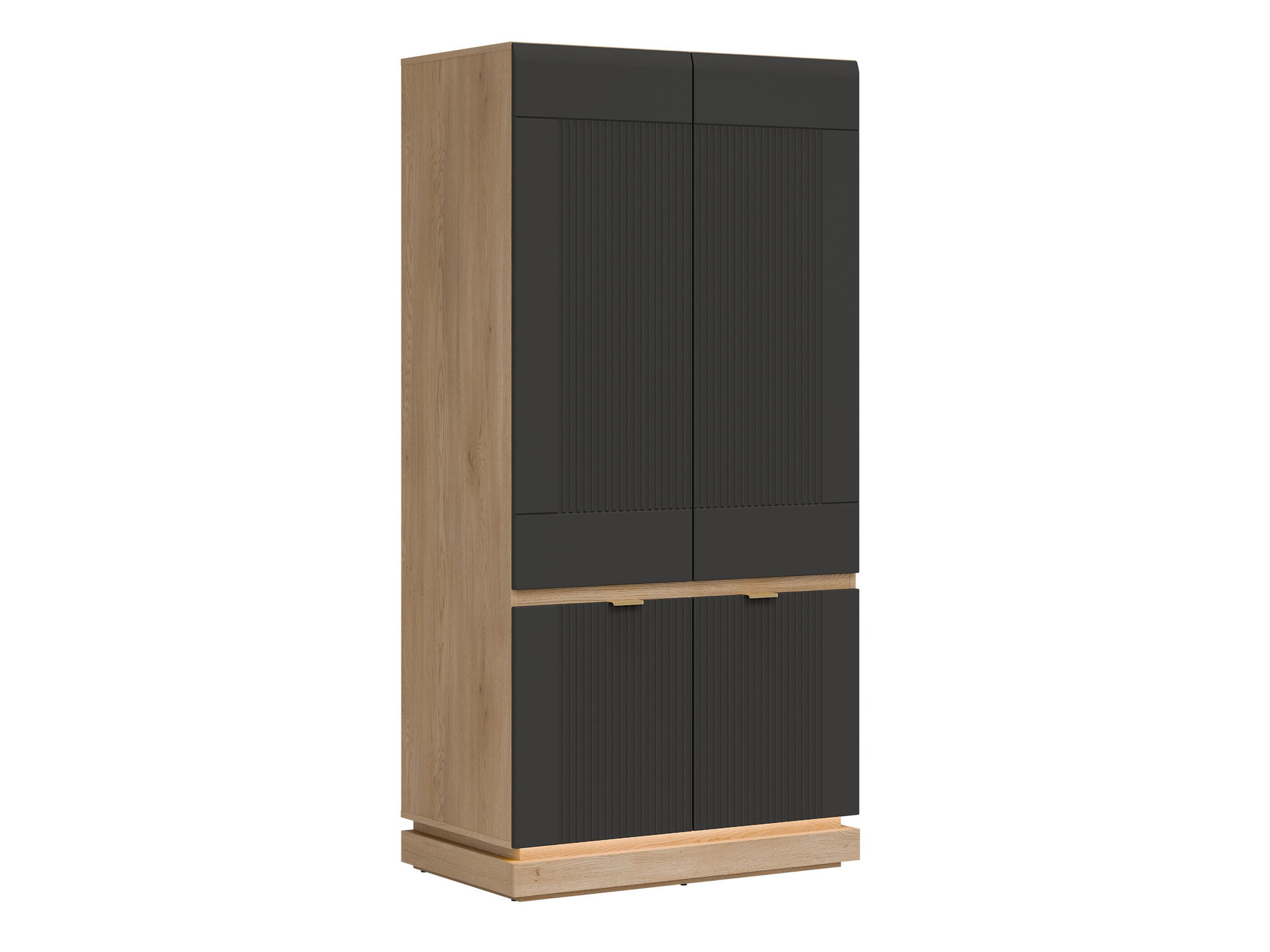 Armoire Teselbu 113 (Anthracite + Chêne)