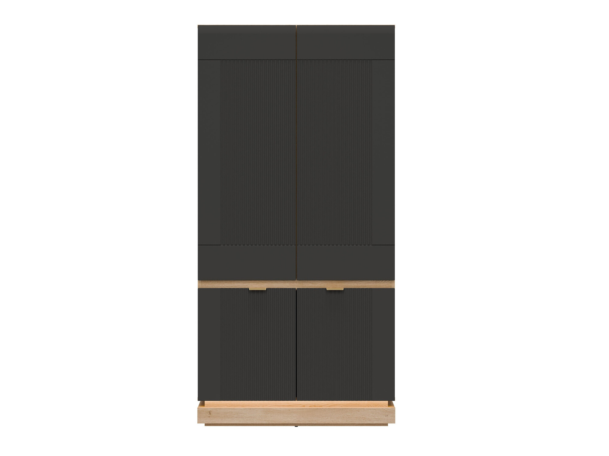 Armoire Teselbu 113 (Anthracite + Chêne)