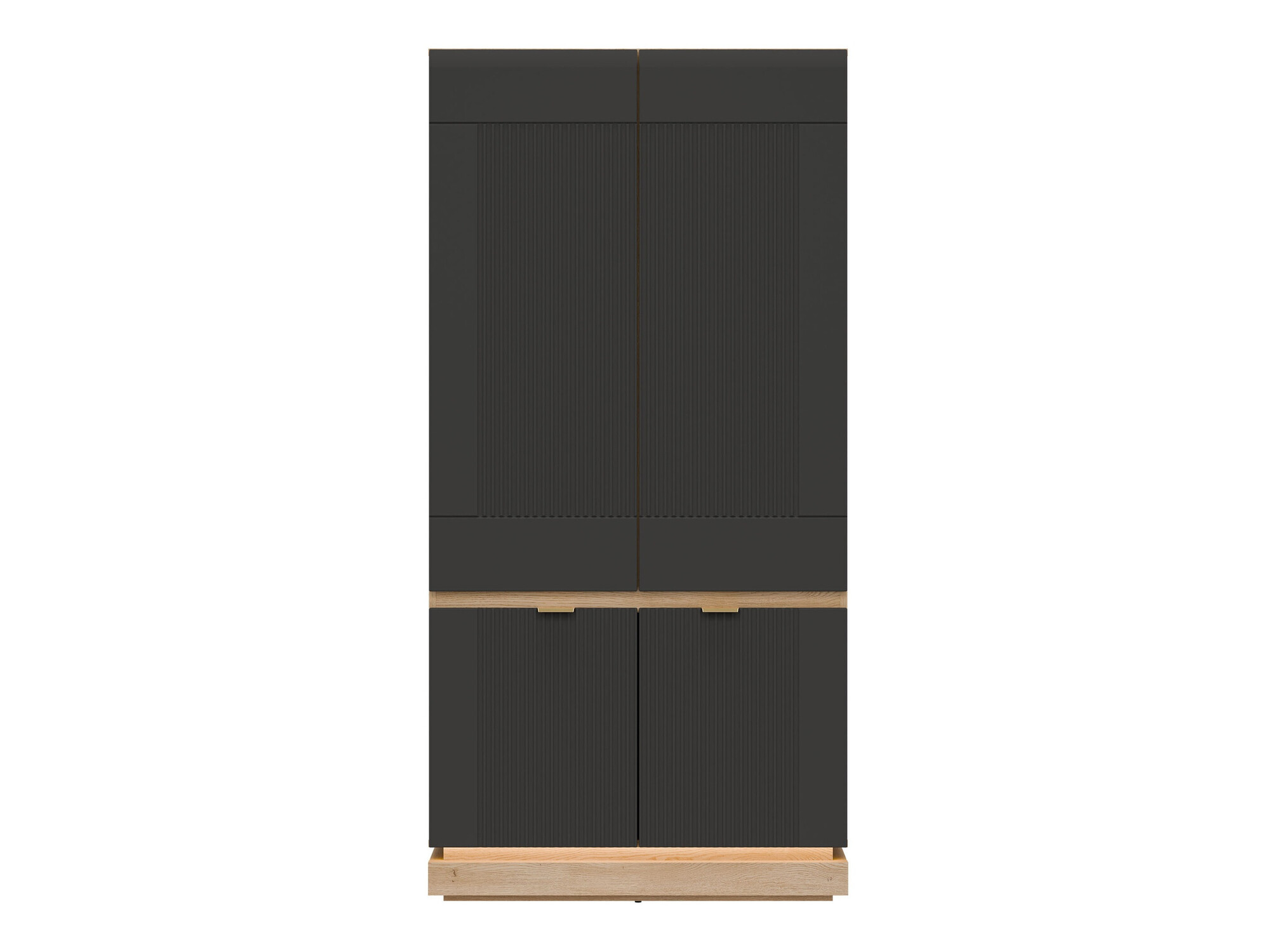 Armoire Teselbu 113 (Anthracite + Chêne)